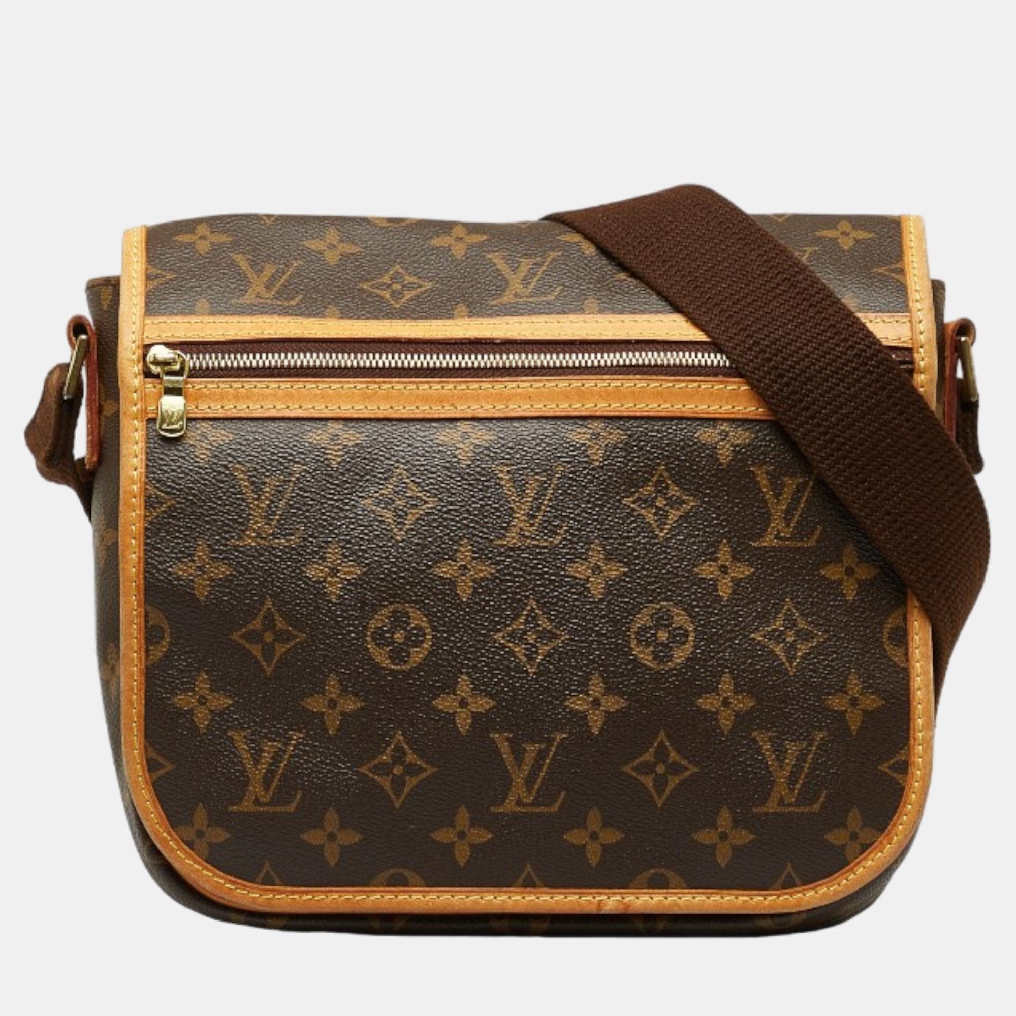 

Louis Vuitton Canvas Bosphore Messengers, Brown