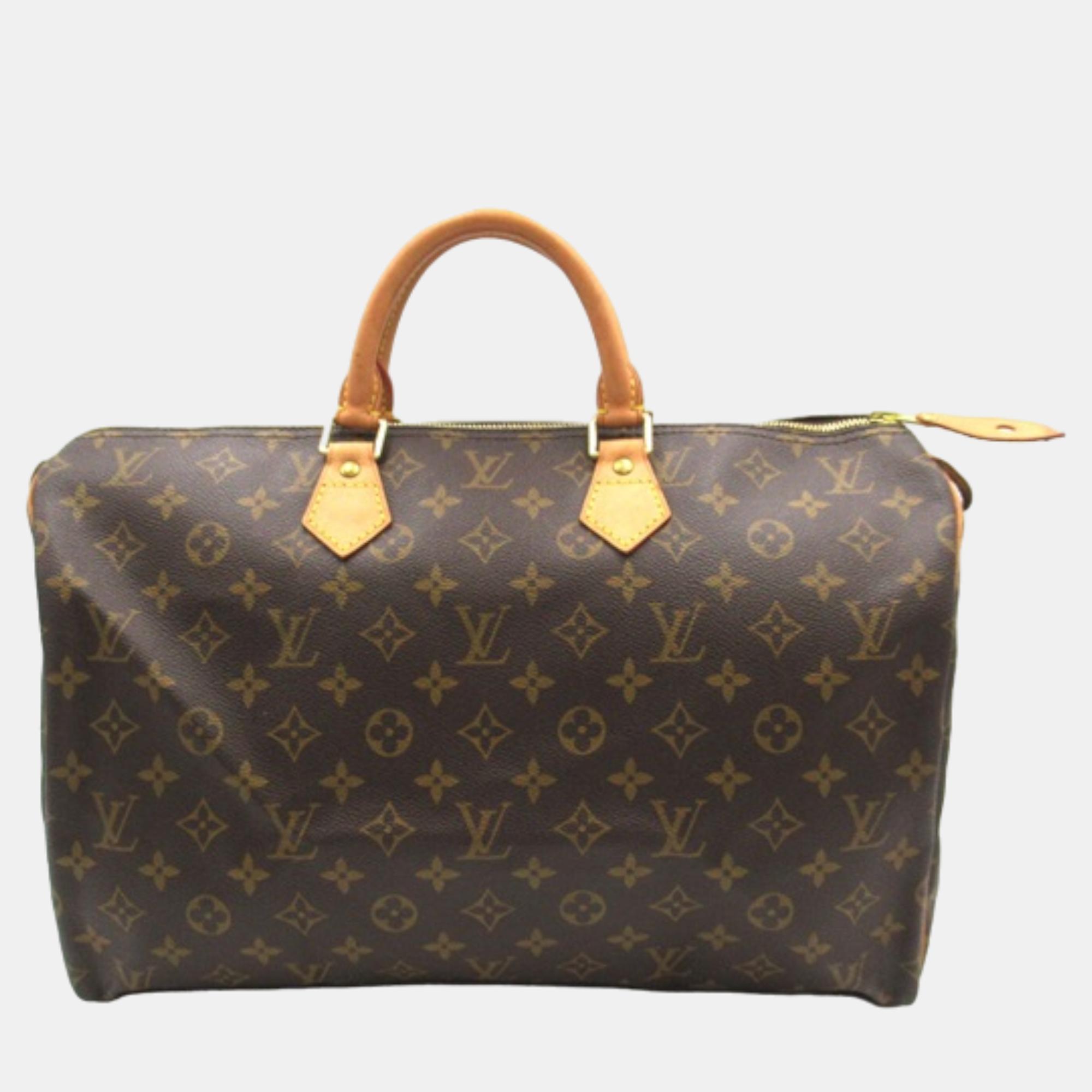 

Louis Vuitton Brown Canvas Monogram Speedy 40 Bag