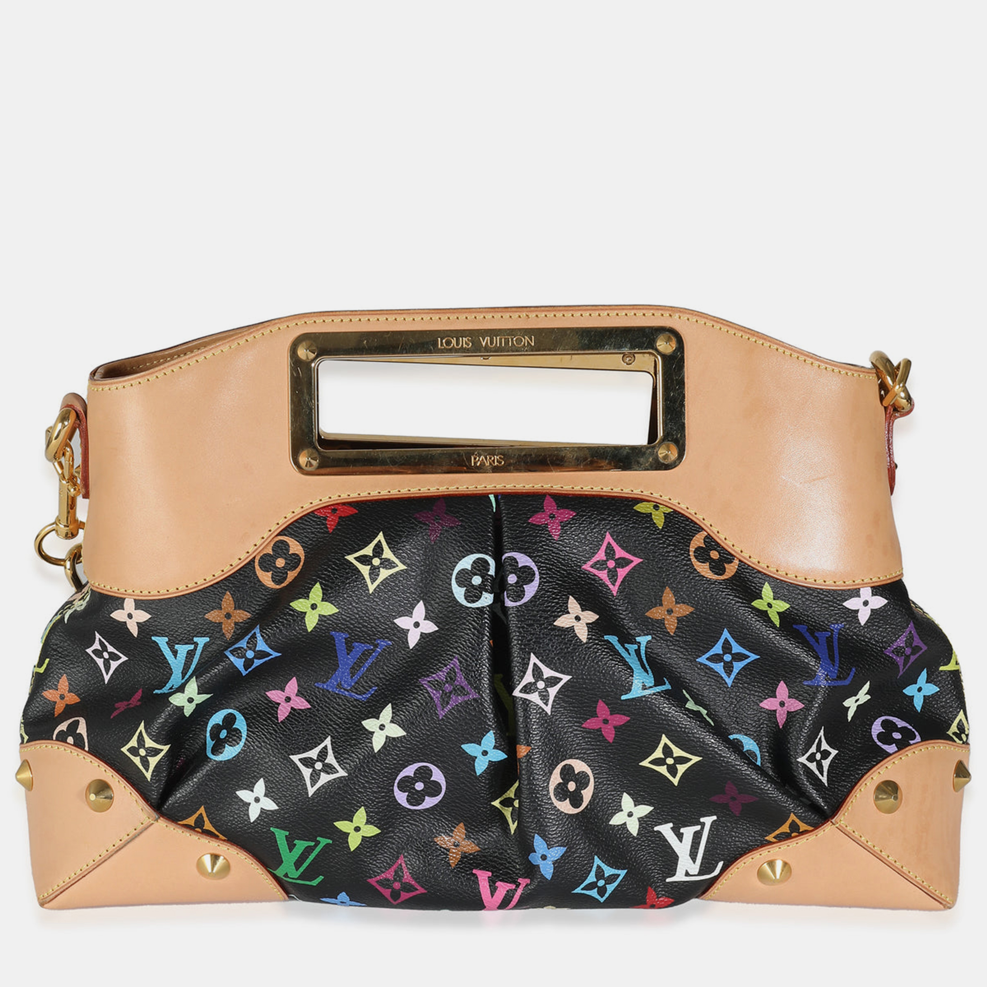 

Louis Vuitton Black Monogram Multicolore Canvas Judy MM Shoulder Bag