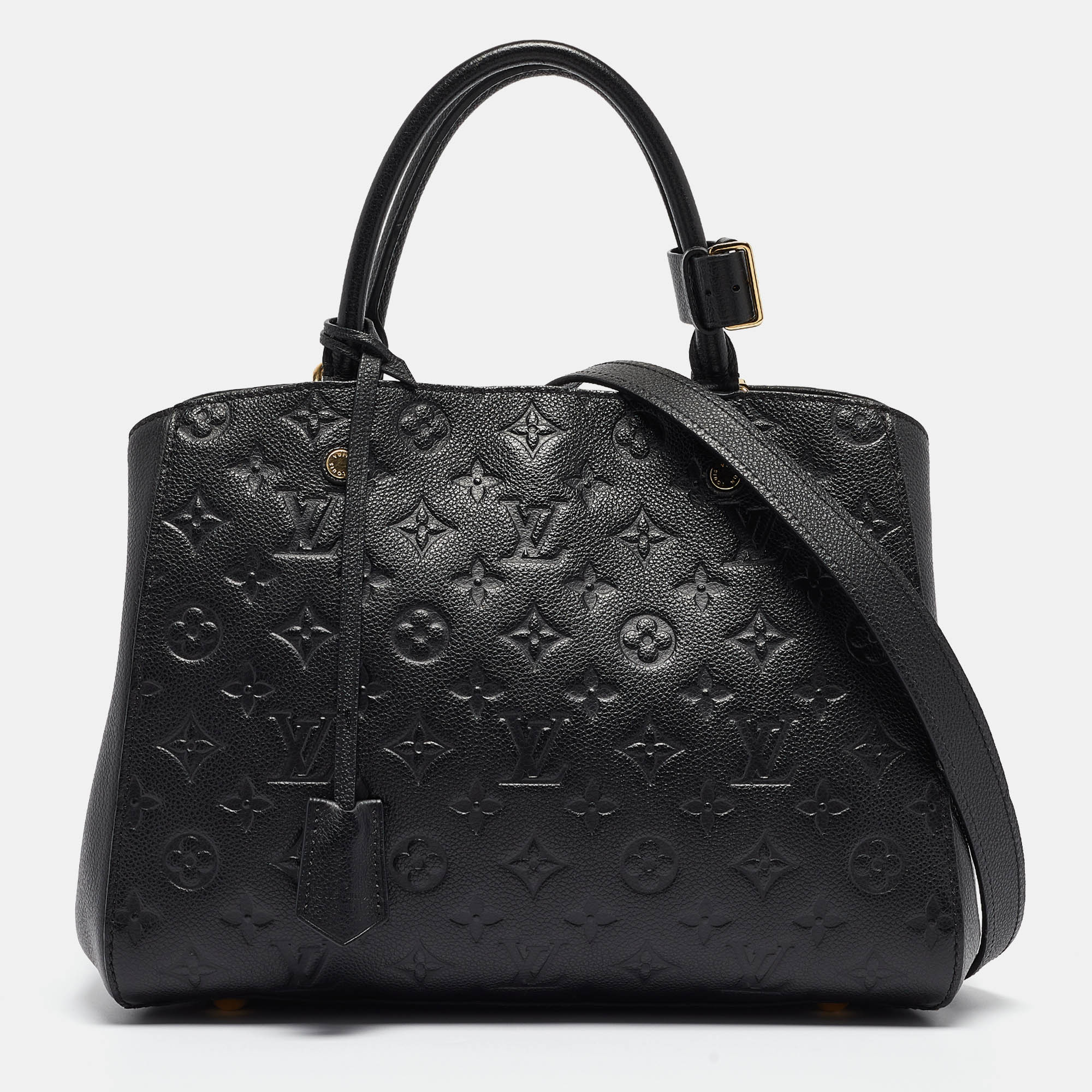 

Louis Vuitton Black Monogram Empreinte Montaigne MM Bag