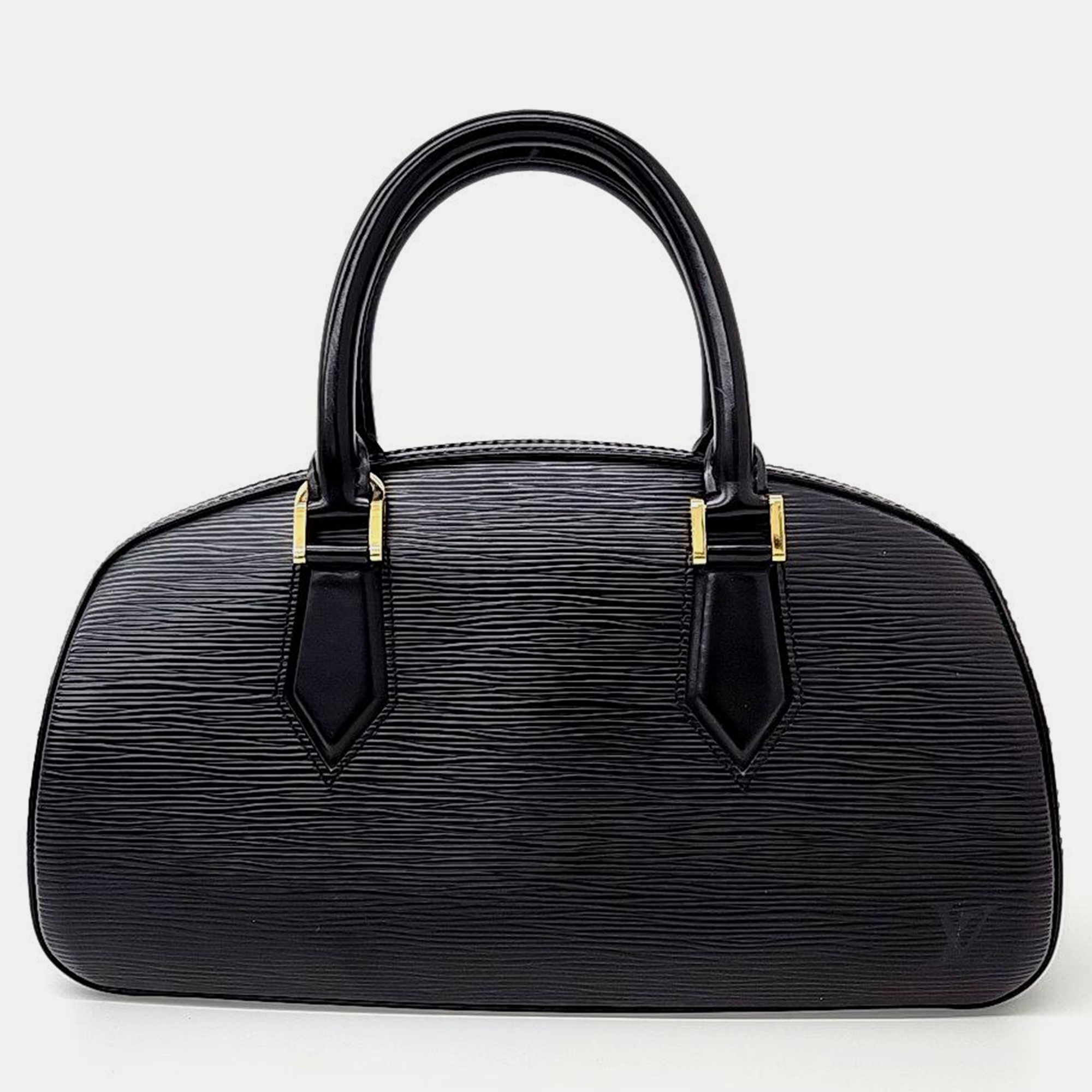 Louis Vuitton Black Epi Leather Jasmine Top Handle Bag