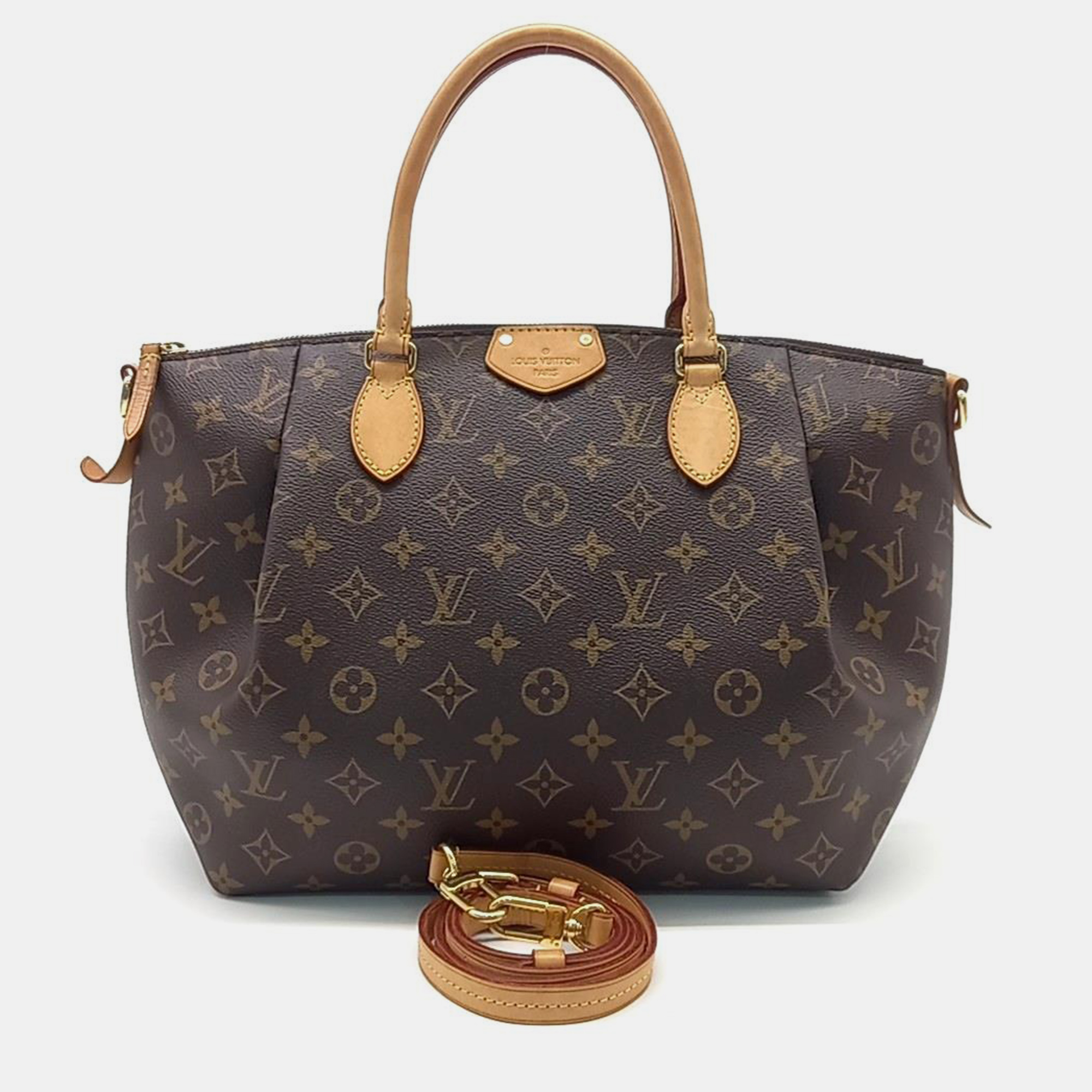 Louis Vuitton Brown Monogram Canvas Turenne MM Top Handle Bag