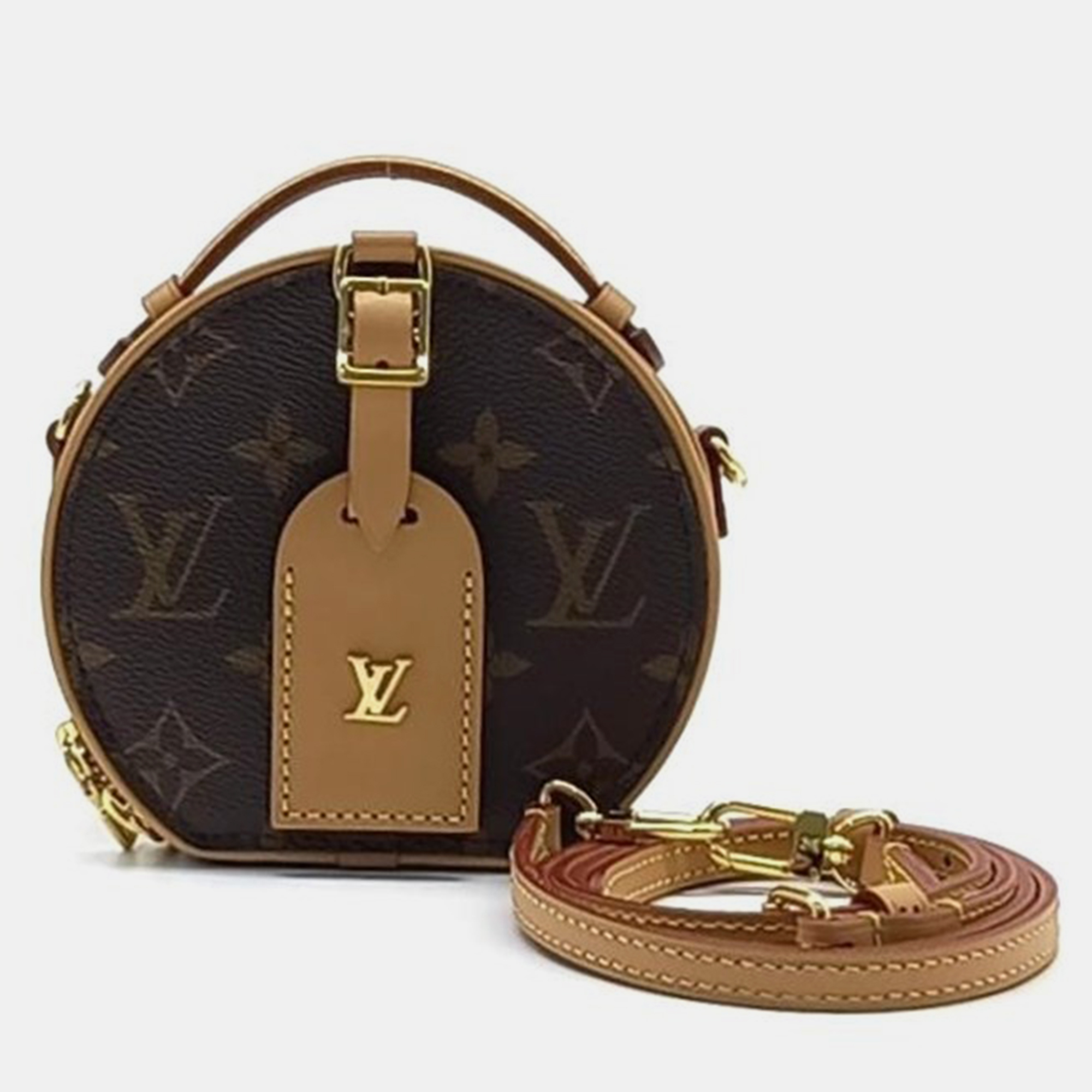 

Louis Vuitton Brown Monogram Canvas Mini Boite Chapeau Shoulder Bag