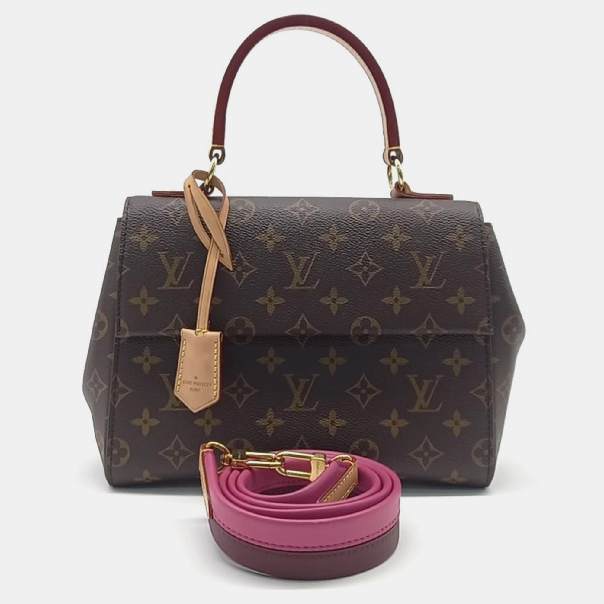 

Louis Vuitton Brown Monogram Canvas Cluny BB Top Handle Bag
