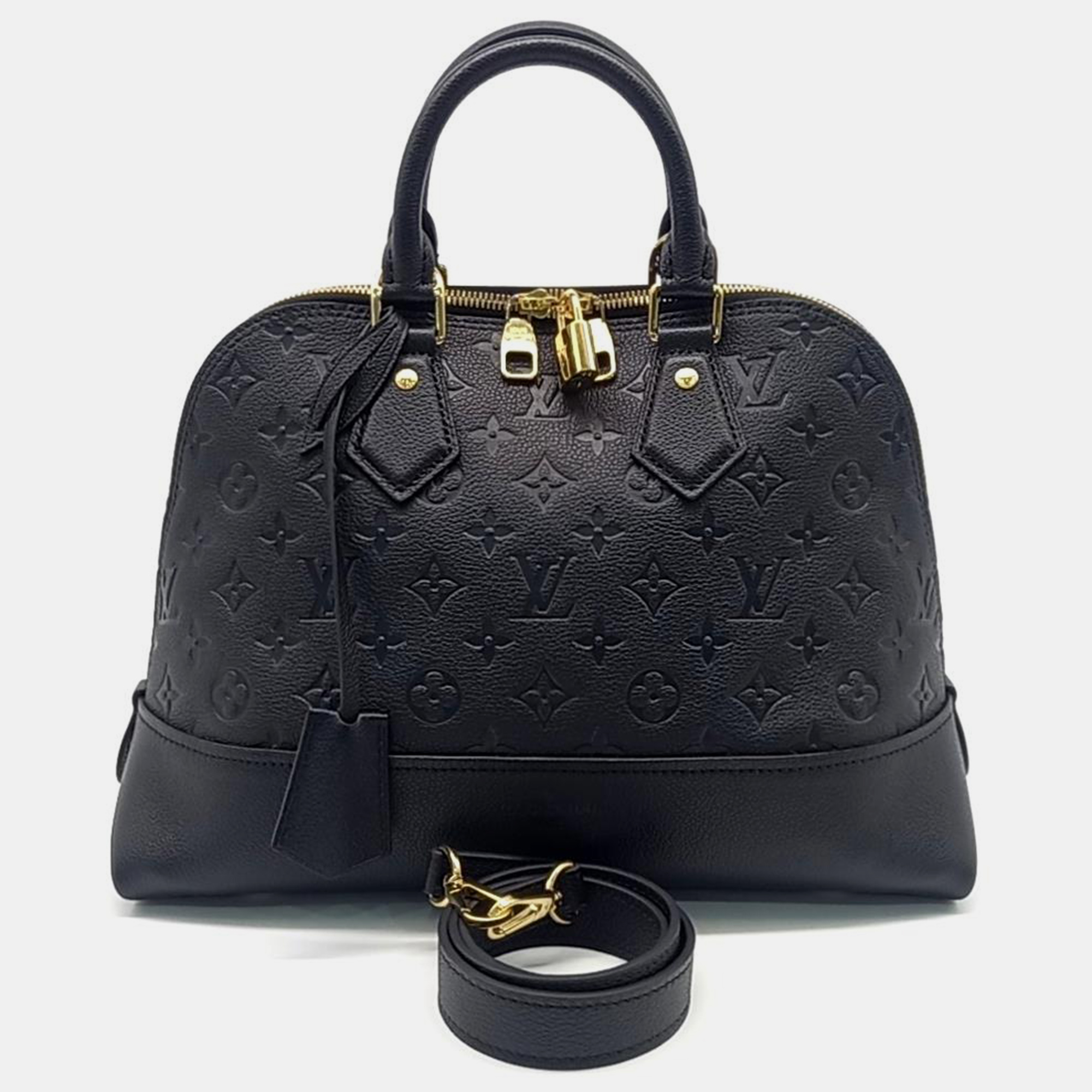 

Louis Vuitton Black Monogram Empreinte Neo Alma PM Top Handle Bag