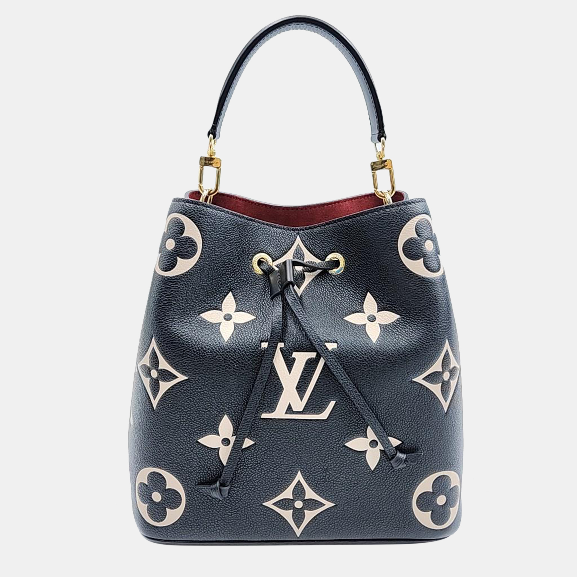 Pre-owned Louis Vuitton Enfant Neo Noe Mm Handbag In Black