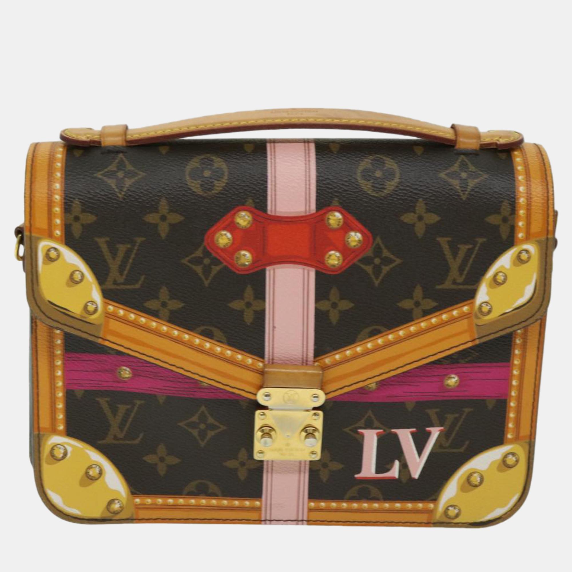 

Louis Vuitton Brown Monogram Canvas Summer Trunks Pochette Metis Shoulder Bag