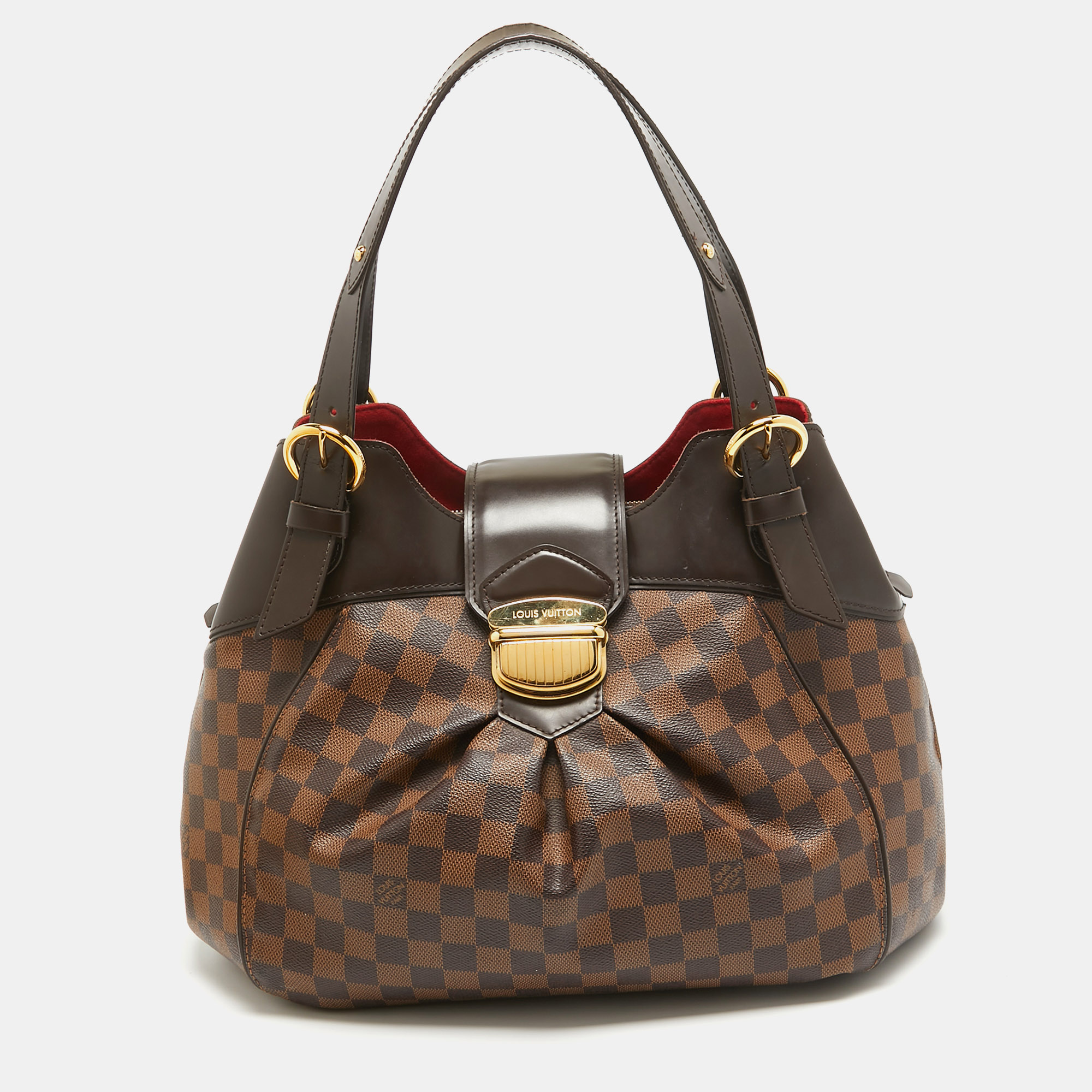 

Louis Vuitton Damier Ebene Canvas Sistina MM Bag, Brown