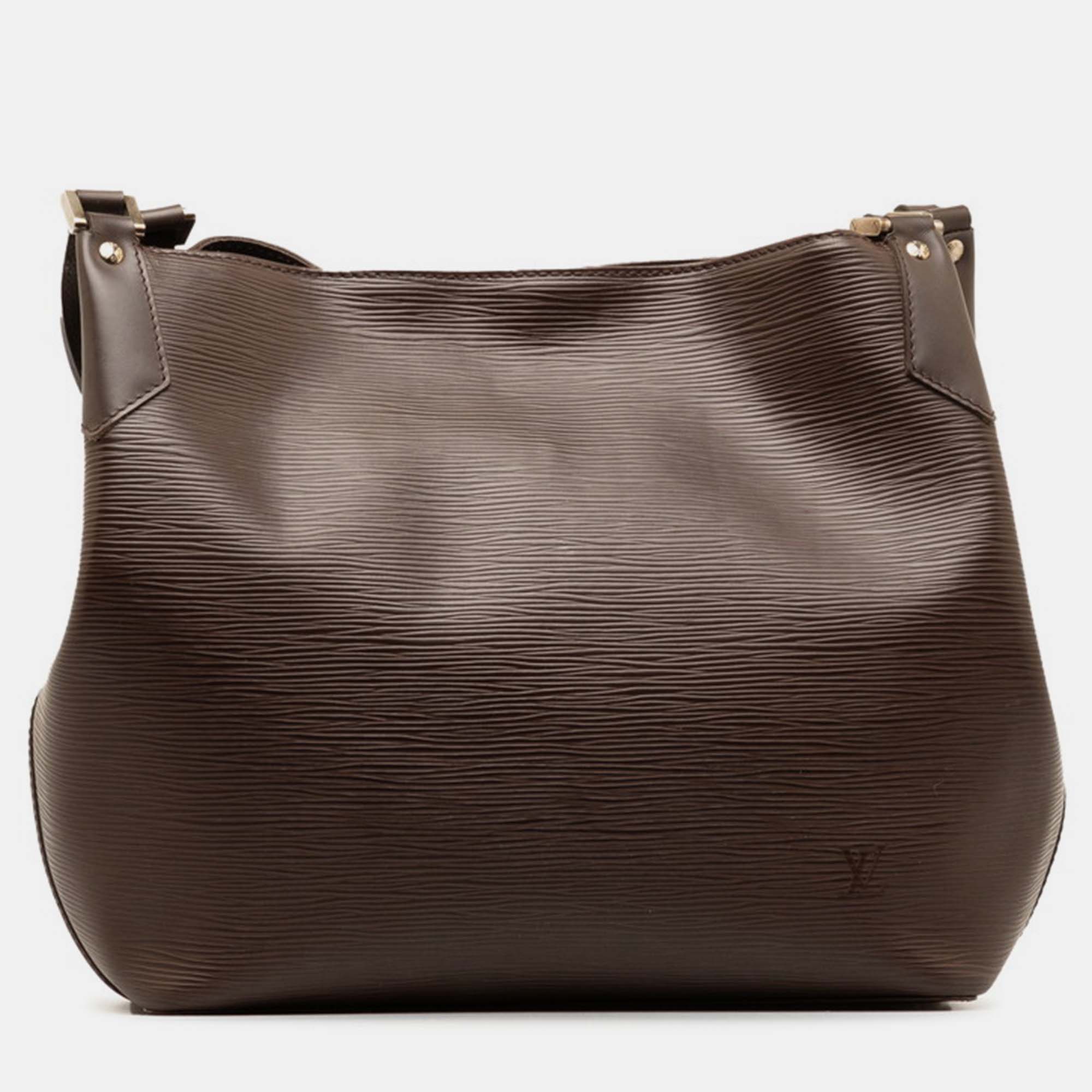 

Louis Vuitton Brown Epi Leather Mandara MM Shoulder Bag