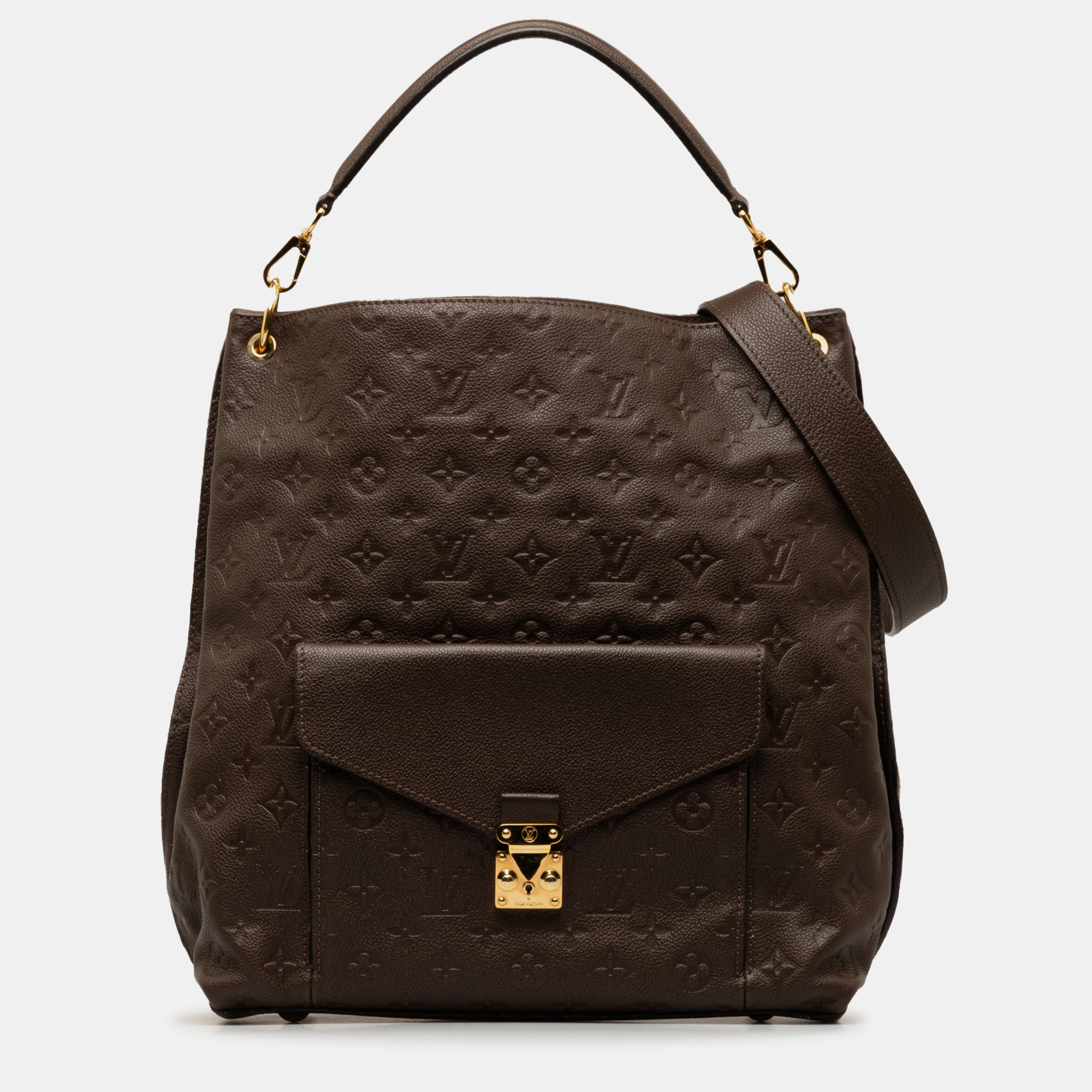 

Louis Vuitton Monogram Empreinte Metis Hobo, Brown