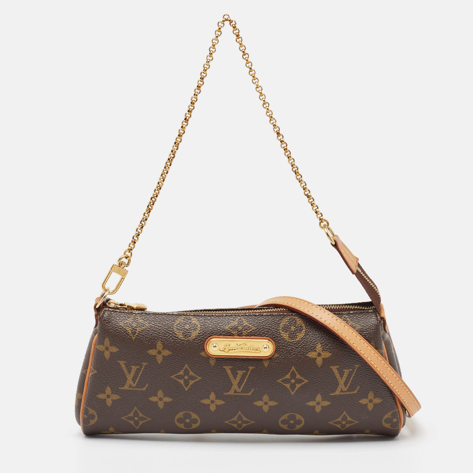 

Louis Vuitton Monogram Canvas Eva Pochette, Brown