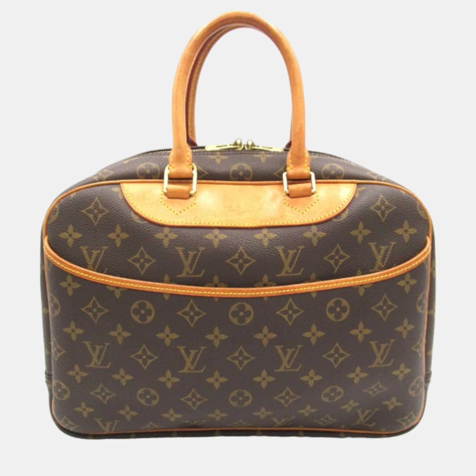 

Louis Vuitton Brown Monogram Canvas Deauville Satchel