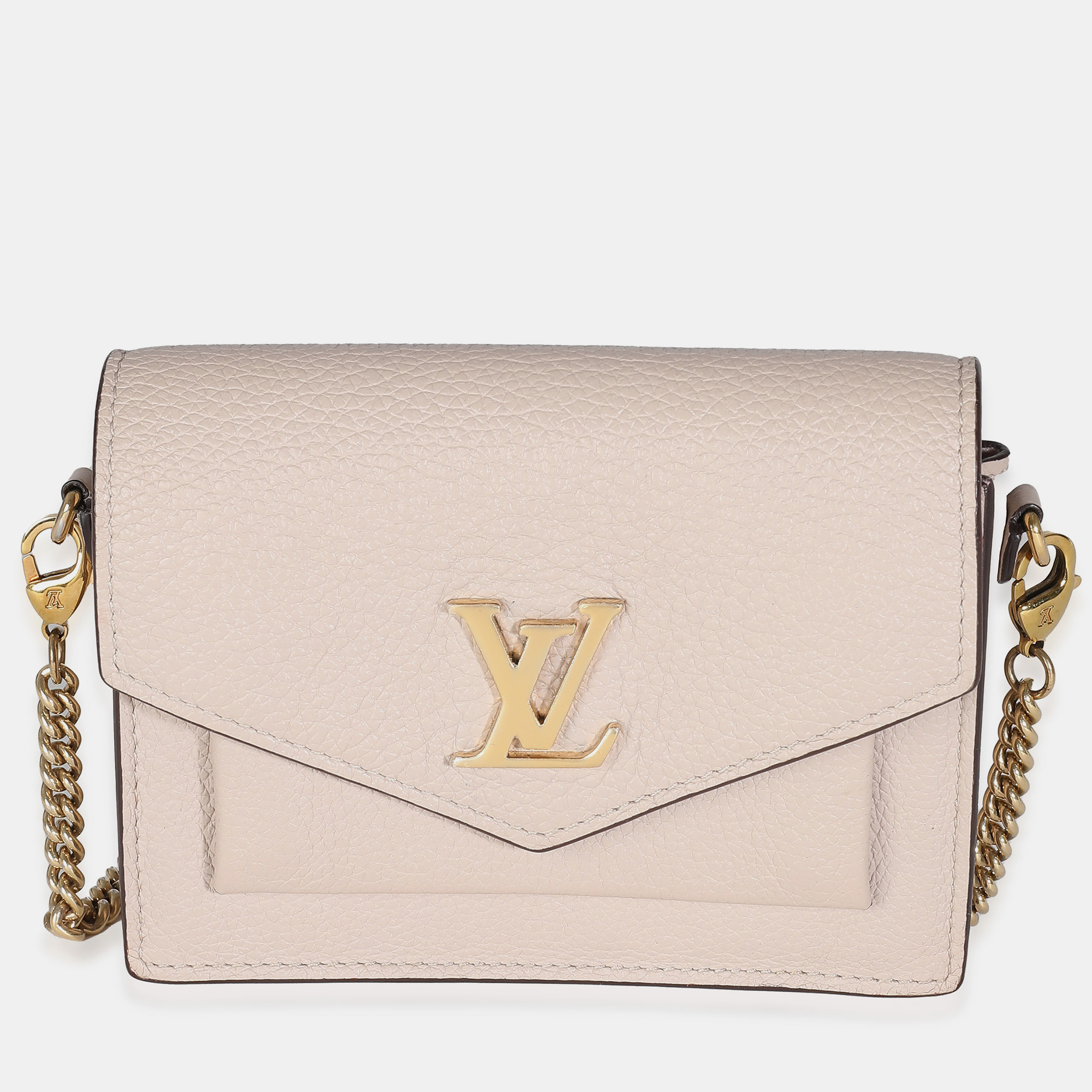 

Louis Vuitton Pink Leather Mylockme Chain Pochette