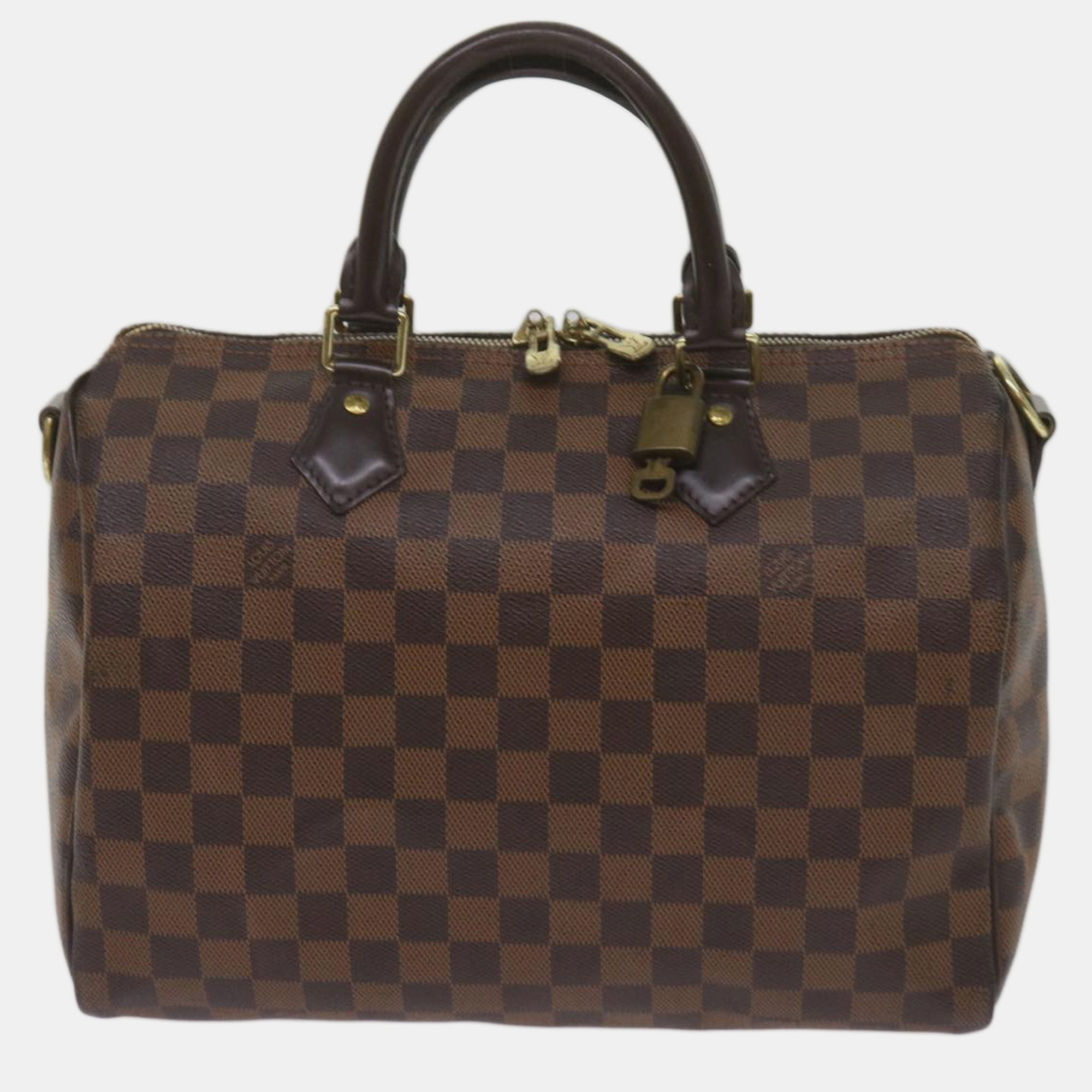 

Louis Vuitton Brown Canvas 35 Speedy Bandouliere Satchels