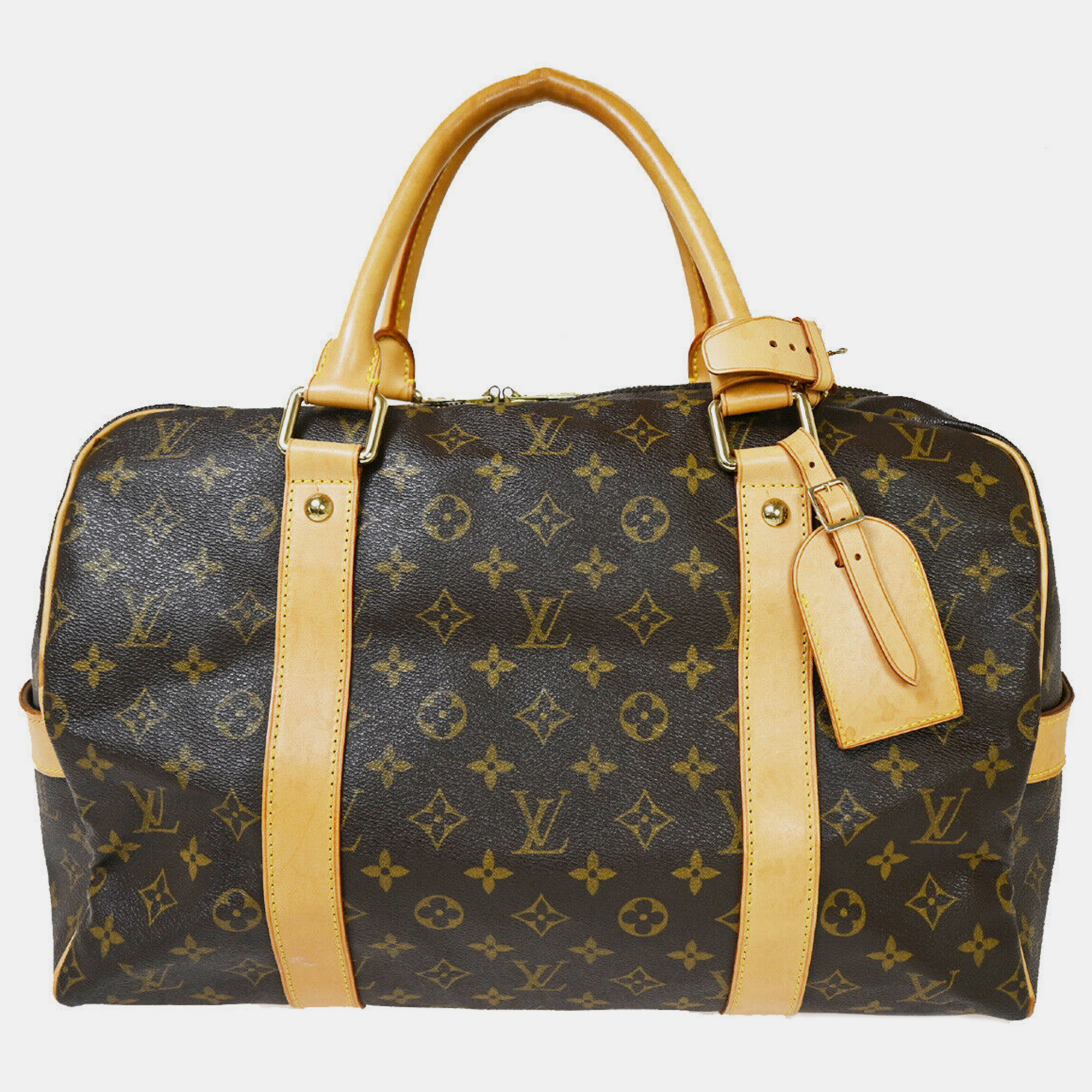 

Louis Vuitton Coated Canvas, Leather Carryall Duffel Bag, Brown