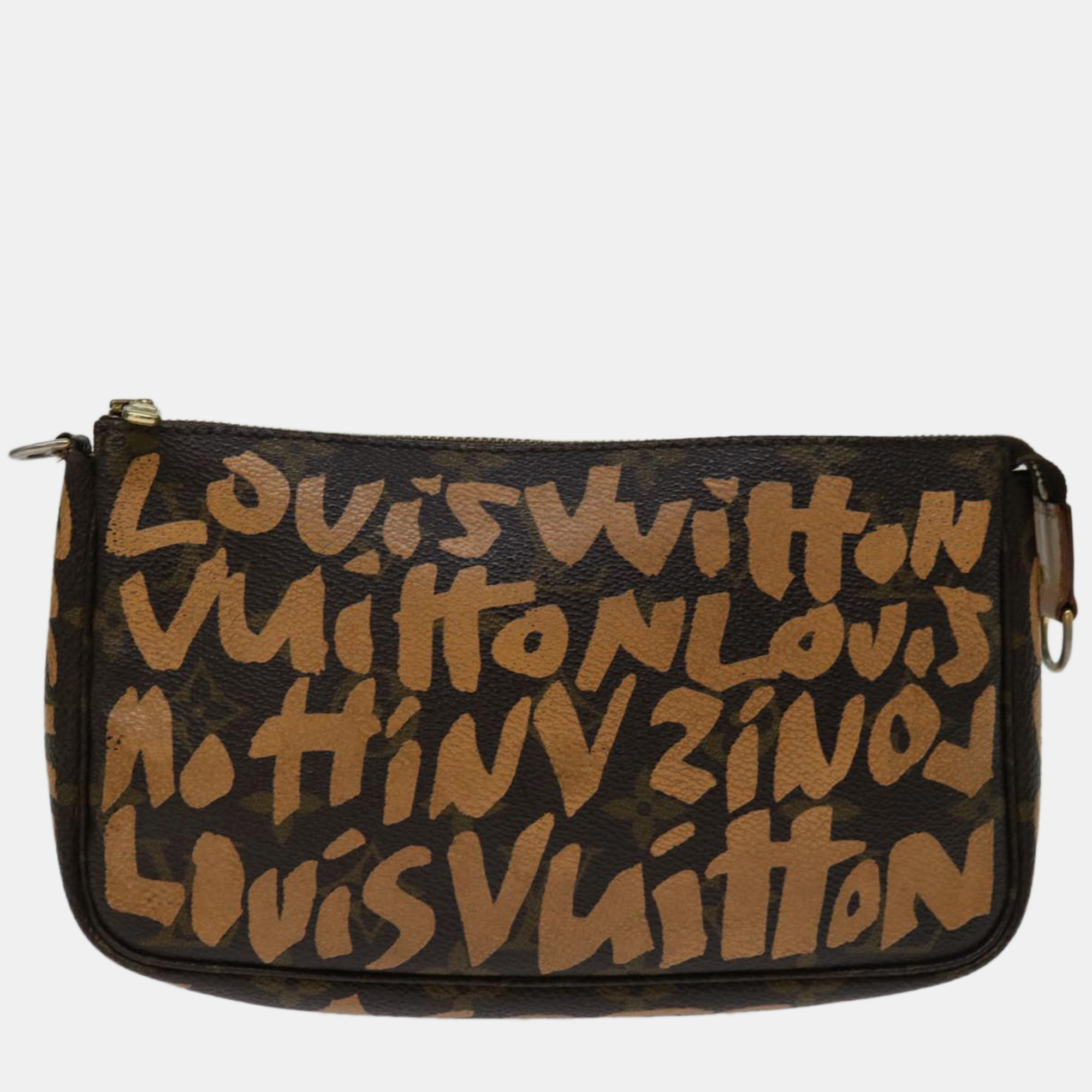 

Louis Vuitton Brown Canvas Pochette Accessoires Shoulder Bag