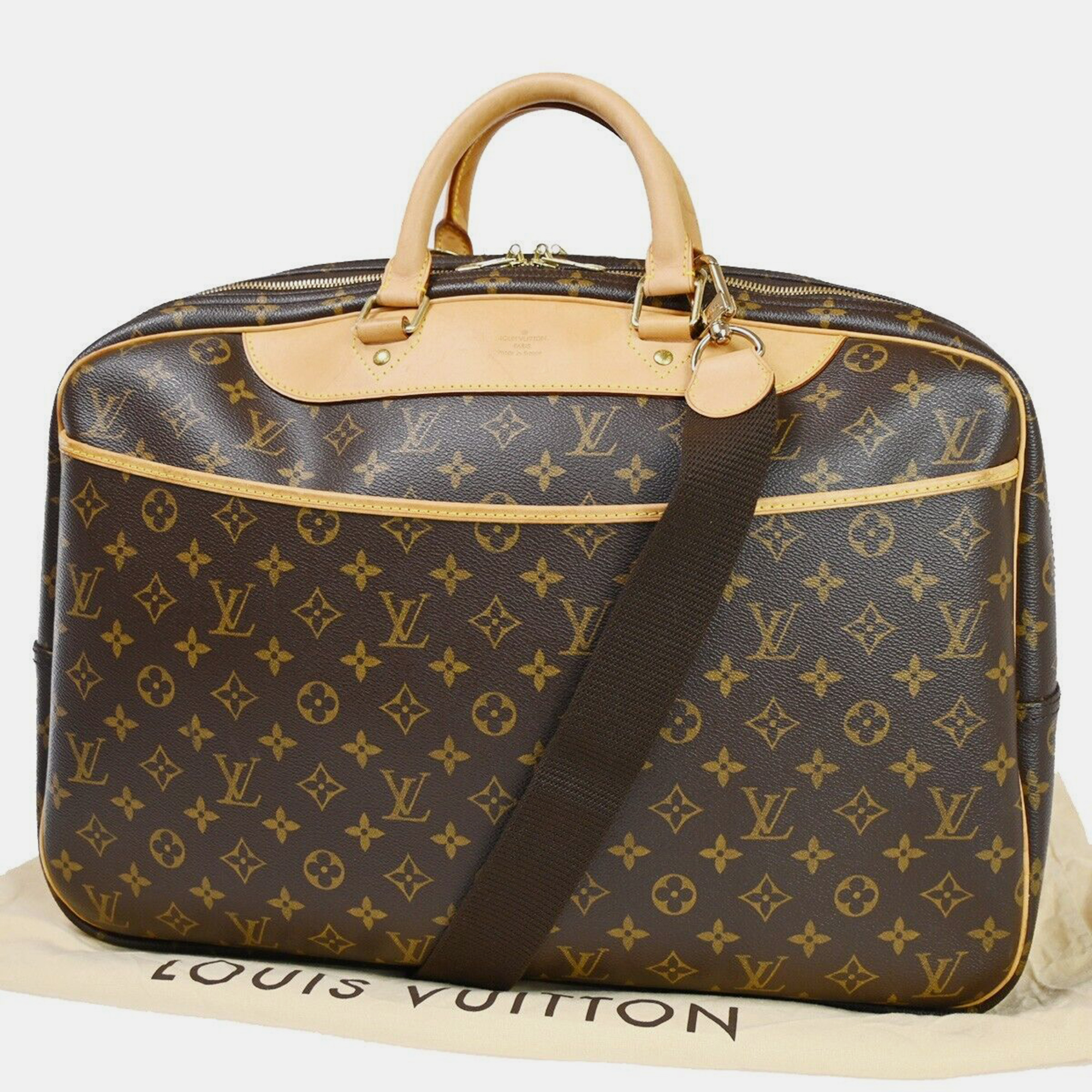 

Louis Vuitton Canvas, Leather Alize Suitcase, Brown