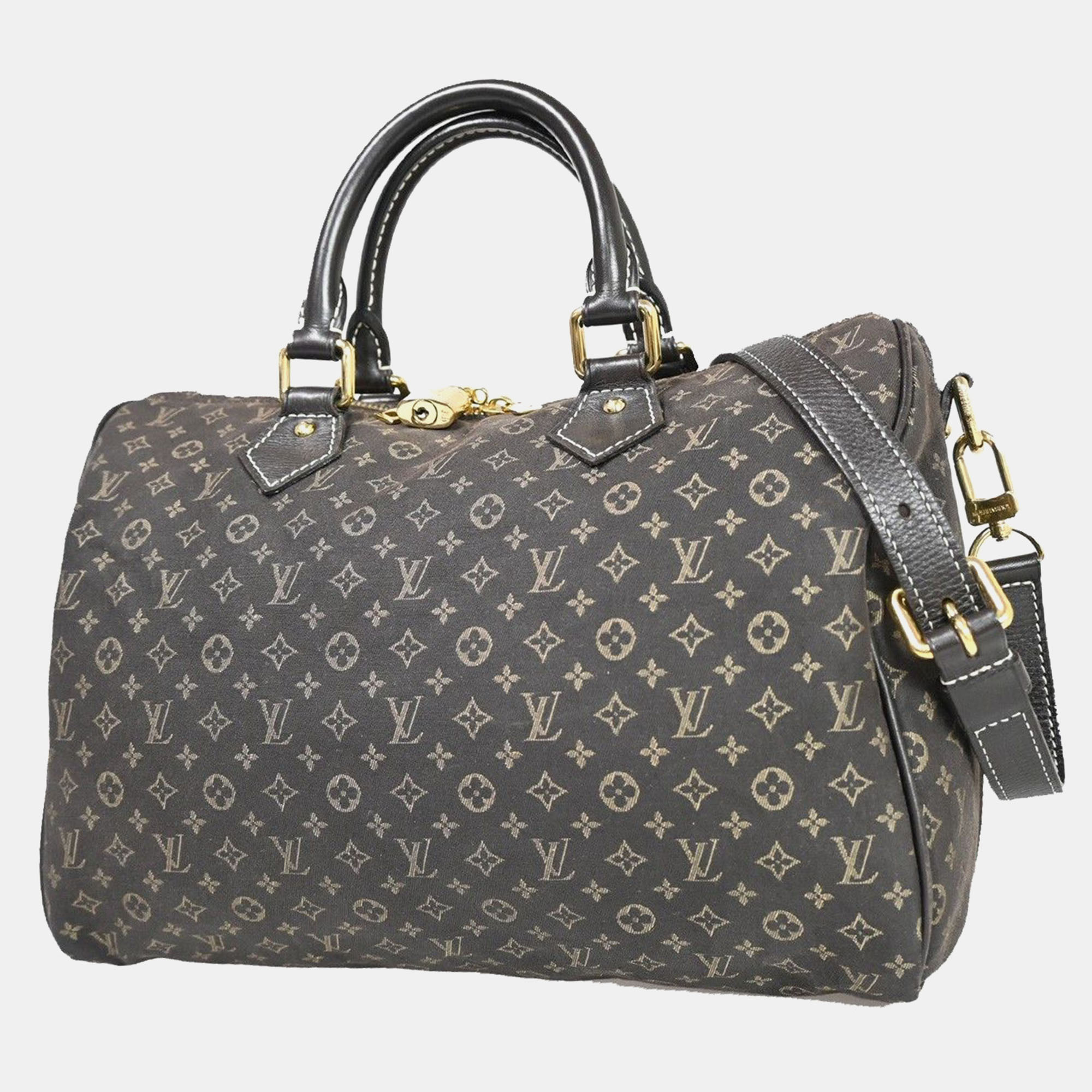 

Louis Vuitton Grey Canvas Speedy Satchel bag