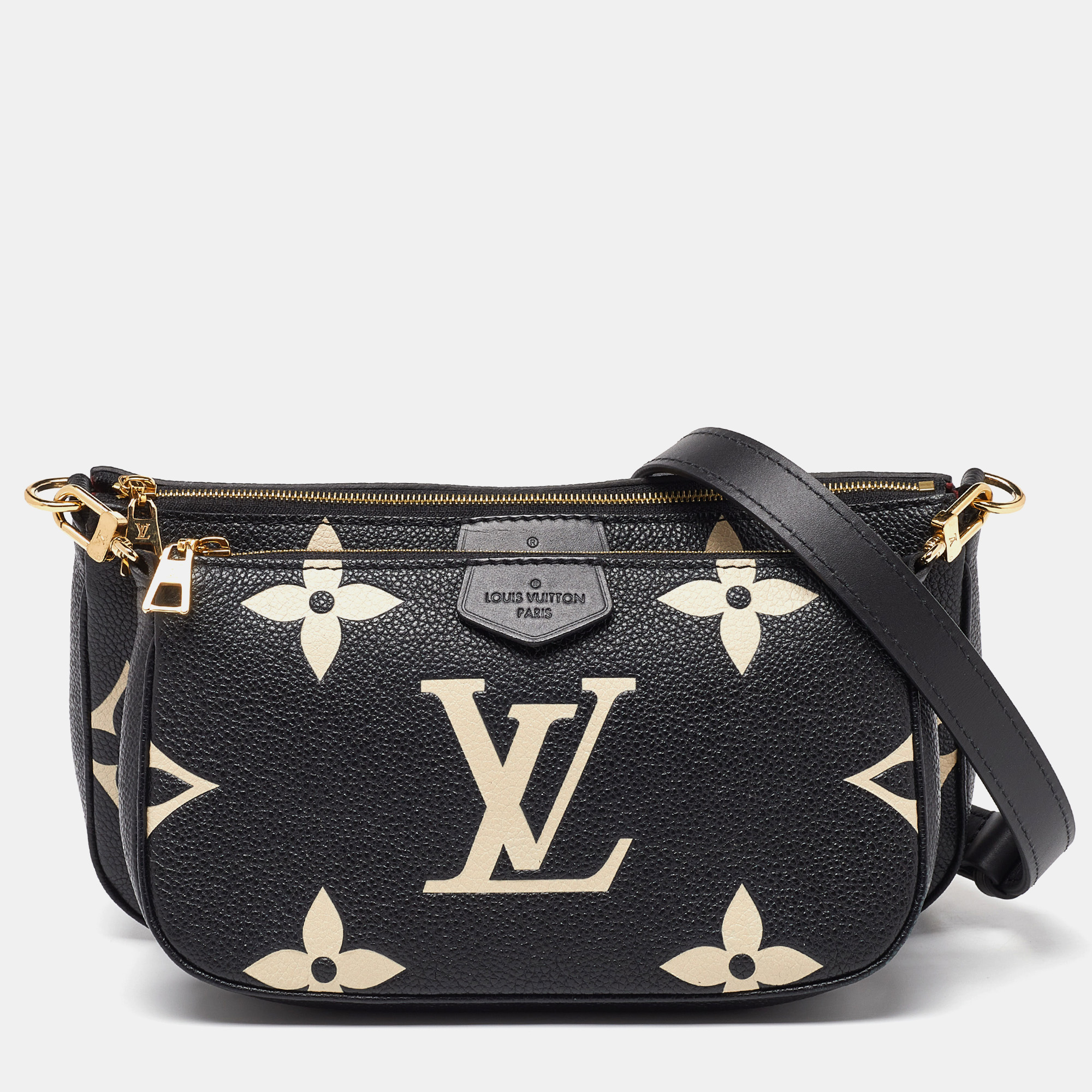 

Louis Vuitton Bicolor Monogram Empriente Leather Multi-Pochette Accessories Bag, Black