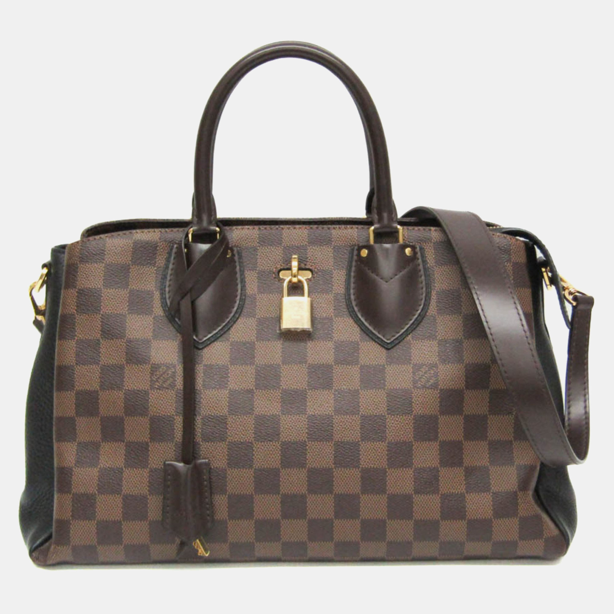 

Louis Vuitton Brown Canvas, Leather MM Normandy Tote Bag