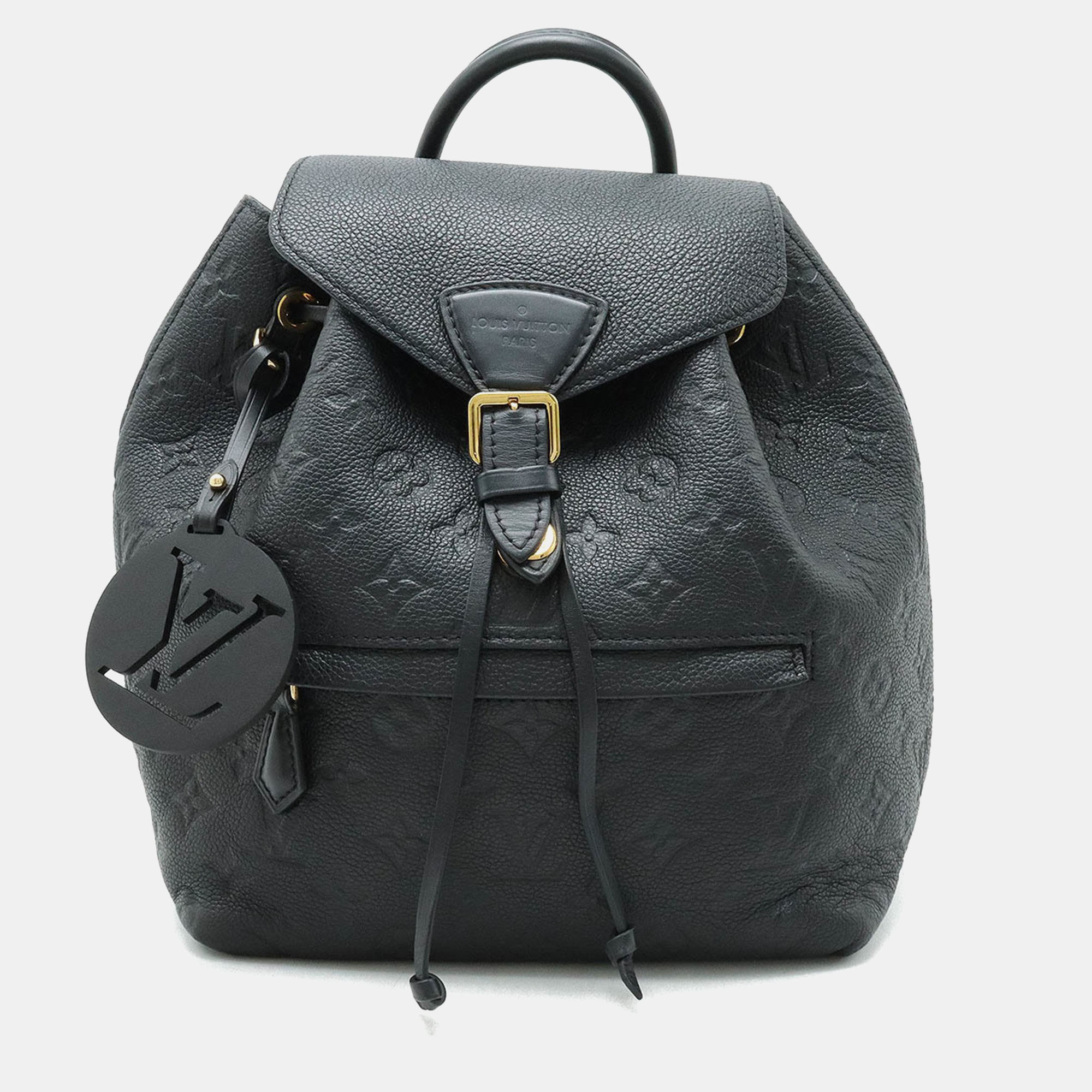 

Louis Vuitton Monogram Empreinte Montsouris PM Backpack, Black