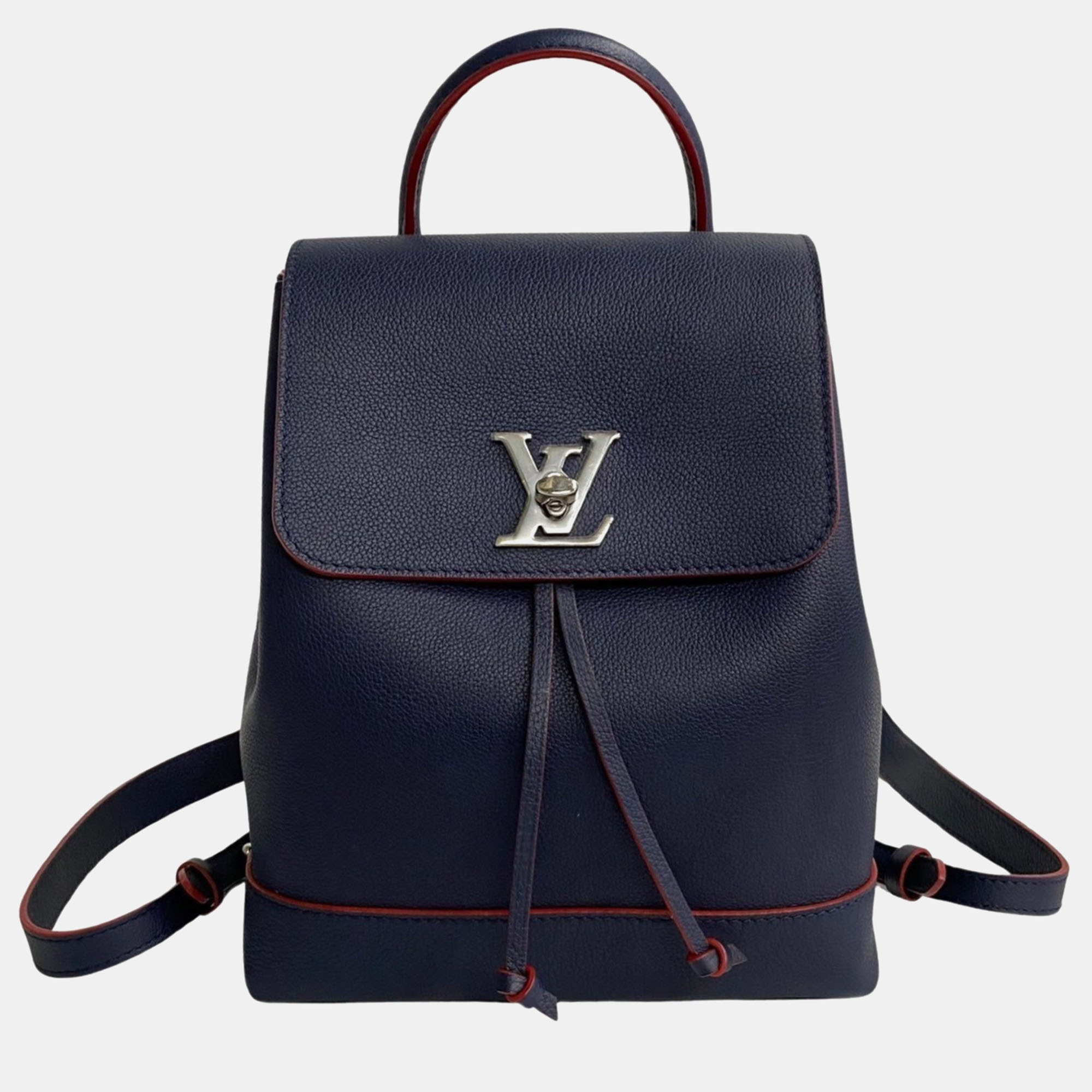 

Louis Vuitton Black Leather Lockme Backpack