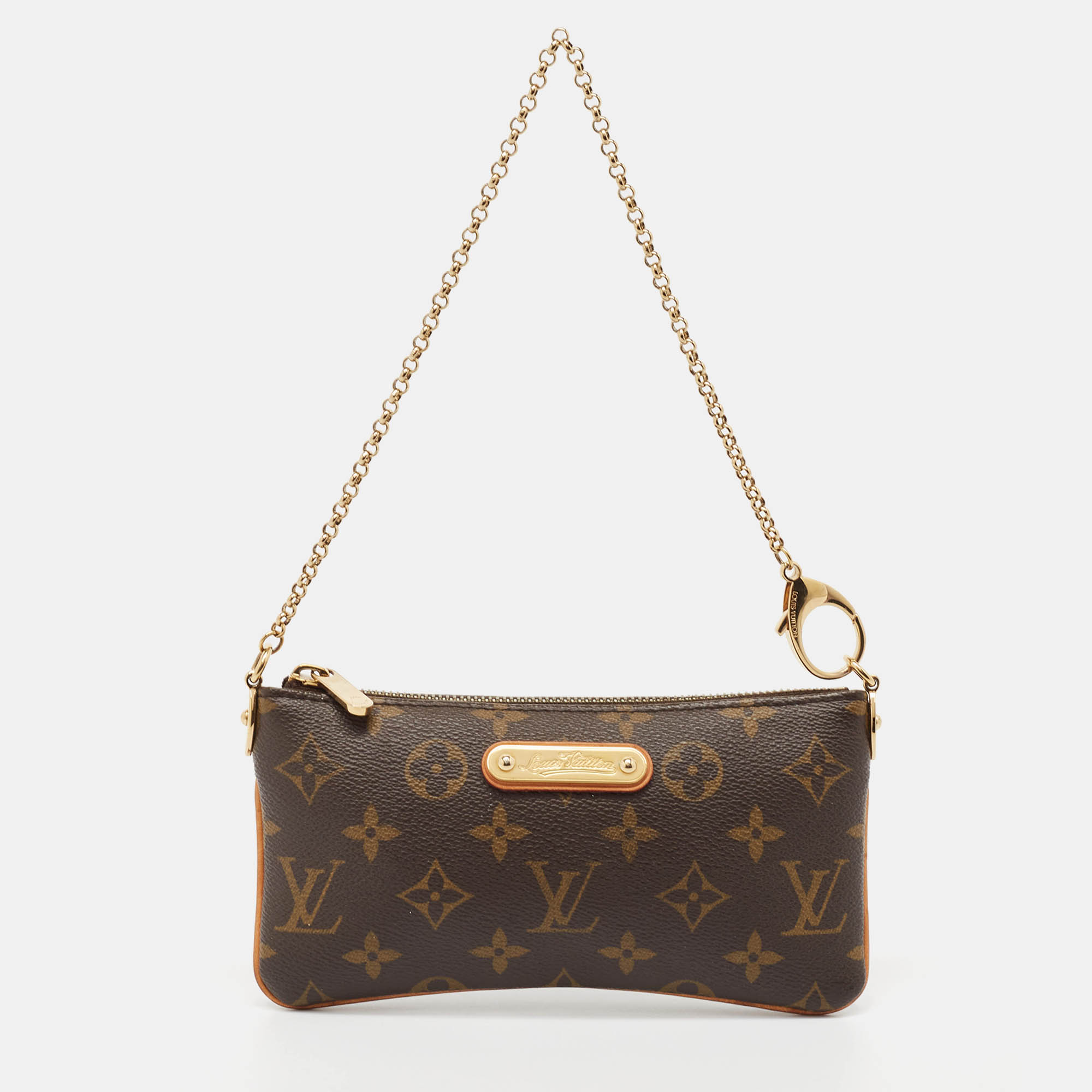 

Louis Vuitton Monogram Canvas Milla Pochette, Brown