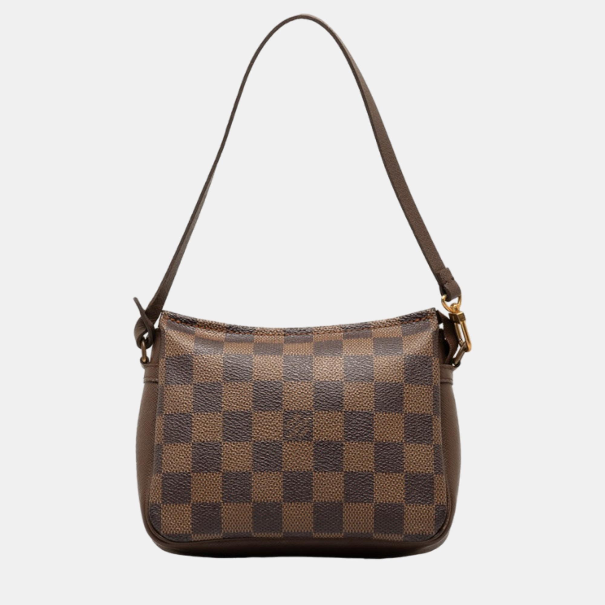 

Louis Vuitton Brown Canvas Damier Ebene Trousse Makeup Bag