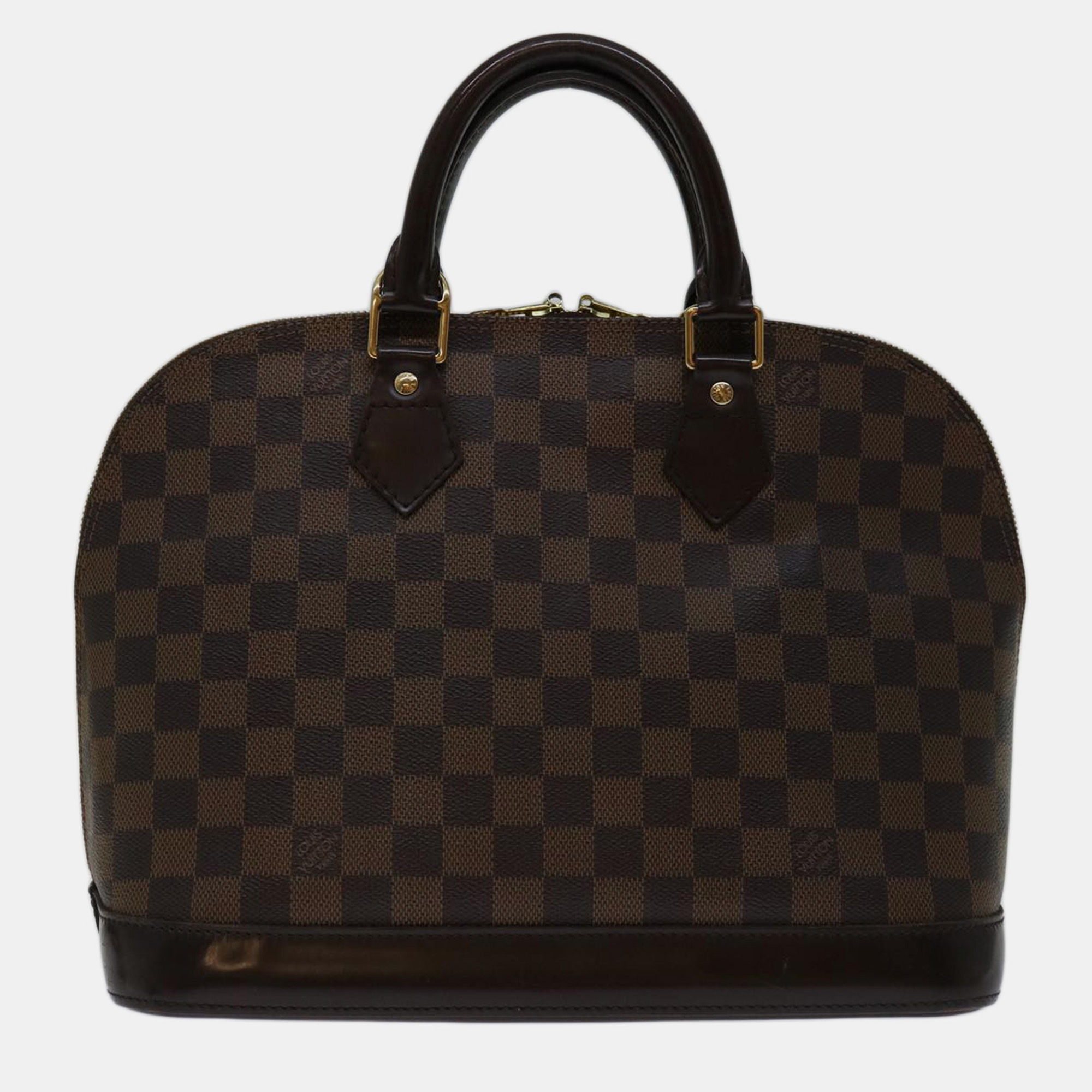 

Louis Vuitton Brown Canvas PM Alma Satchels