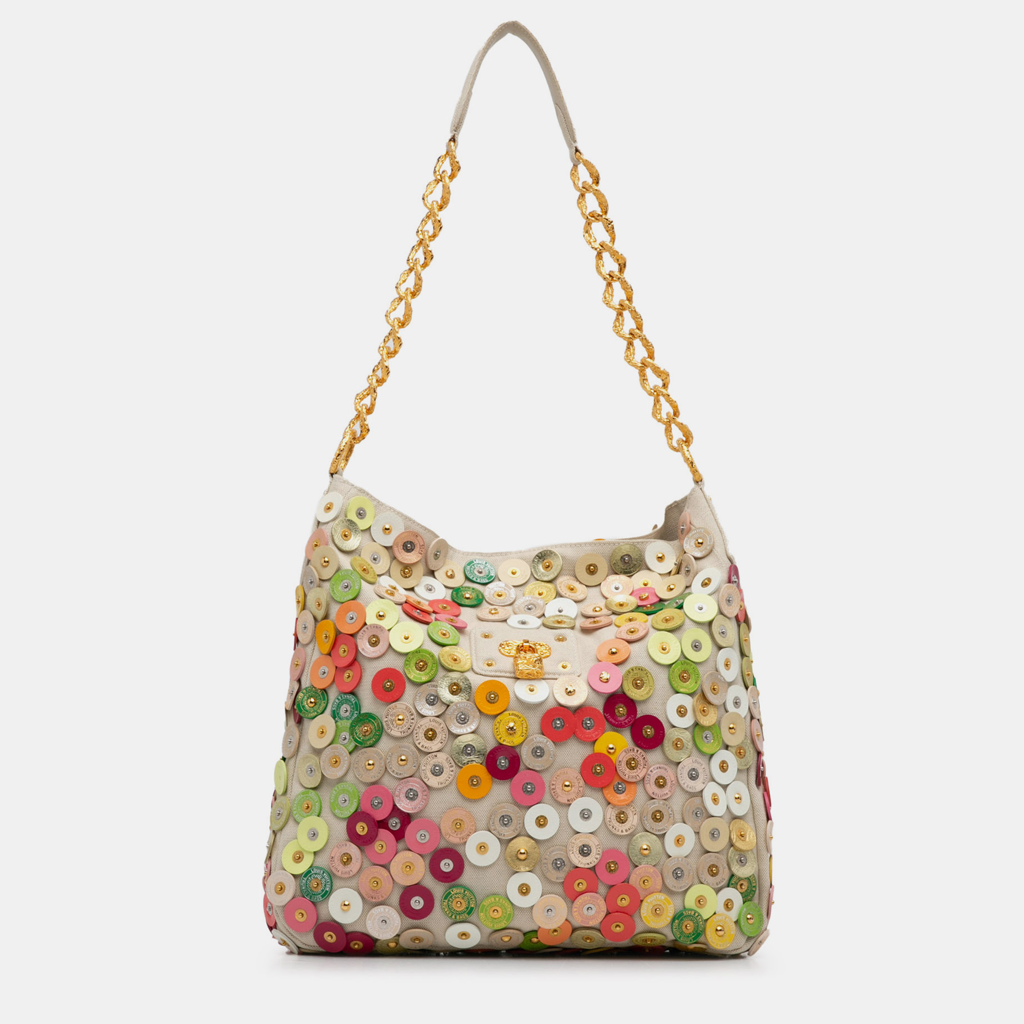 

Louis Vuitton Polka Dots Fleurs Morgane Shoulder Bag, Beige