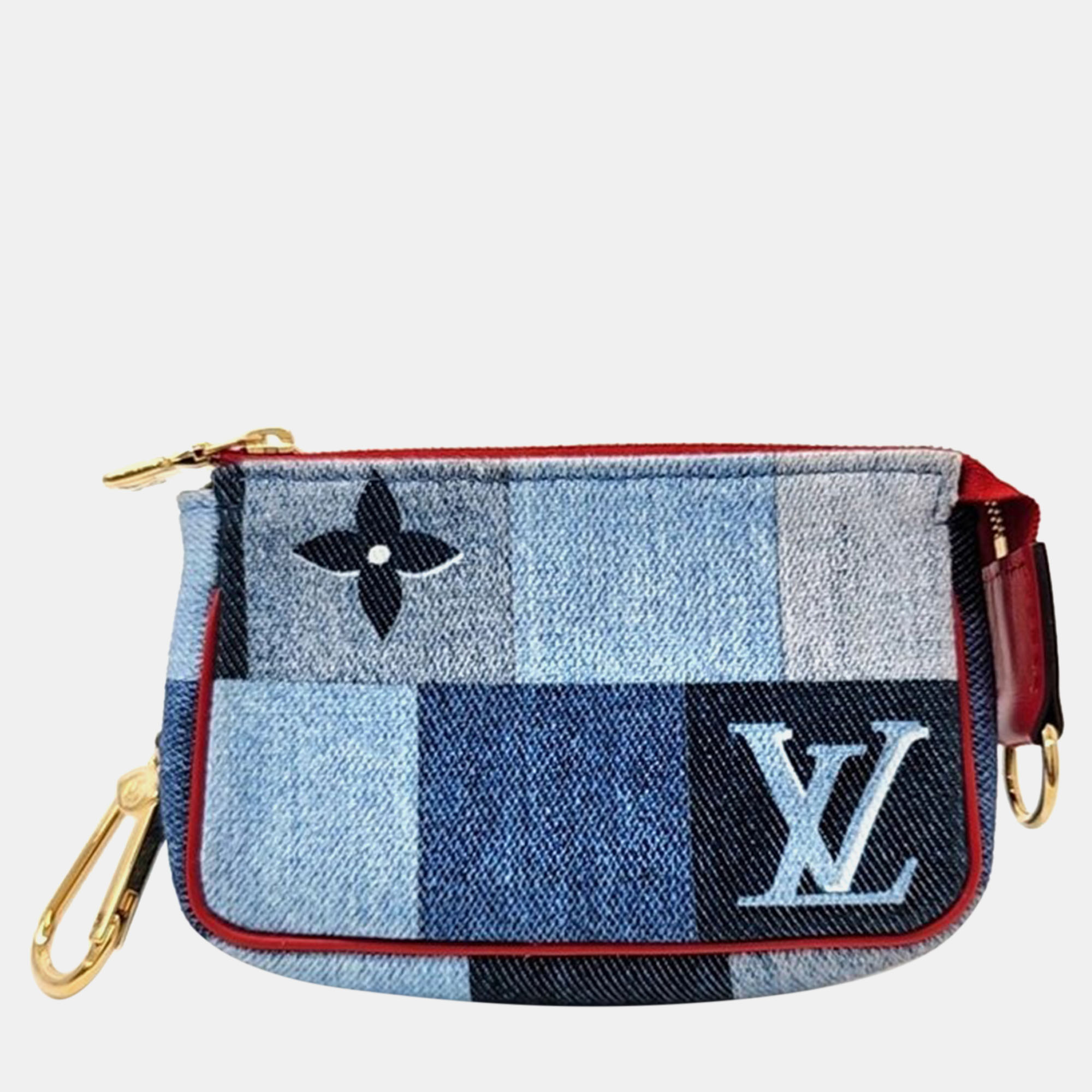 

Louis Vuitton denim micro Pochette Accessua Bag, Blue