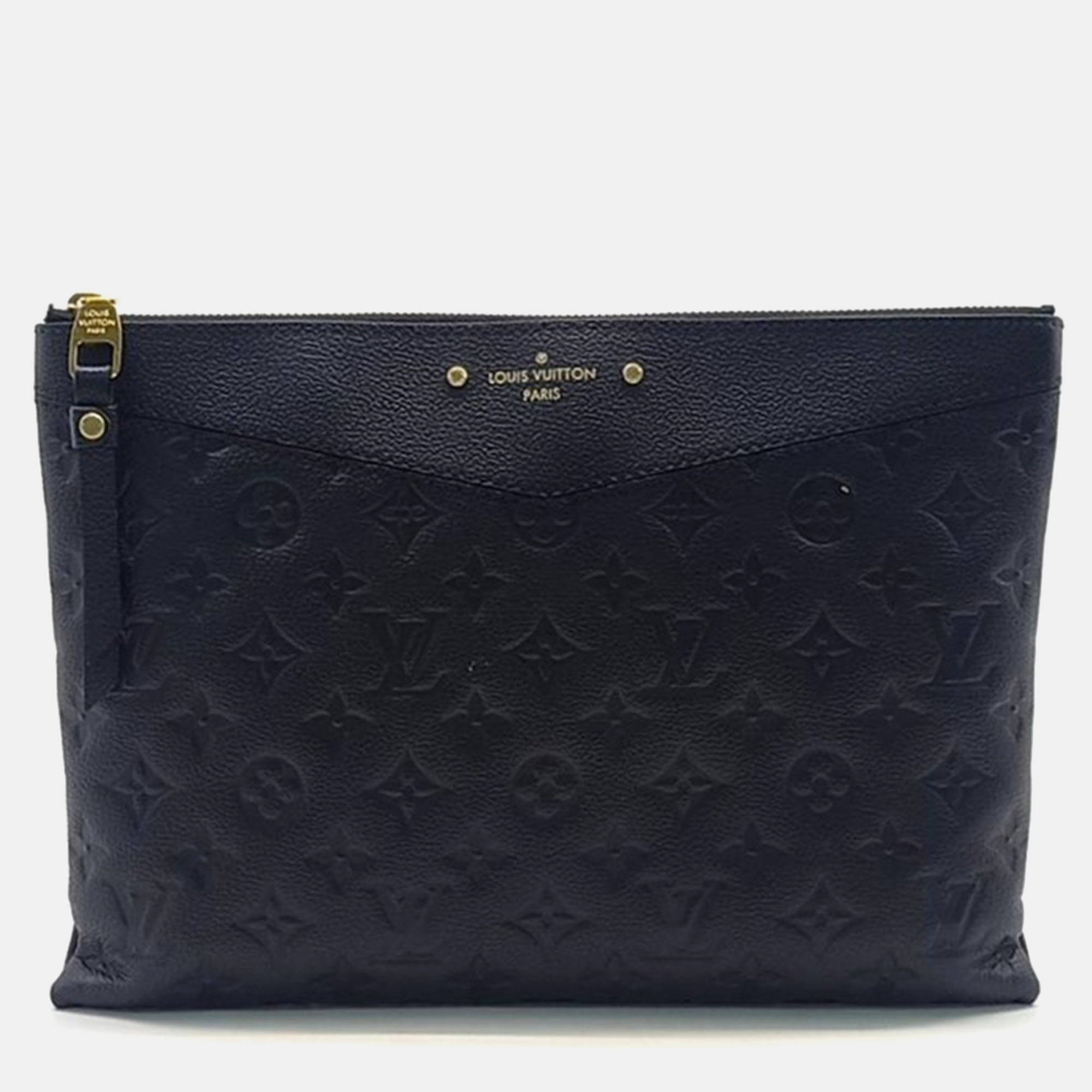 

Louis Vuitton Black Monogram Empriente Leather Daily Clutch Bag