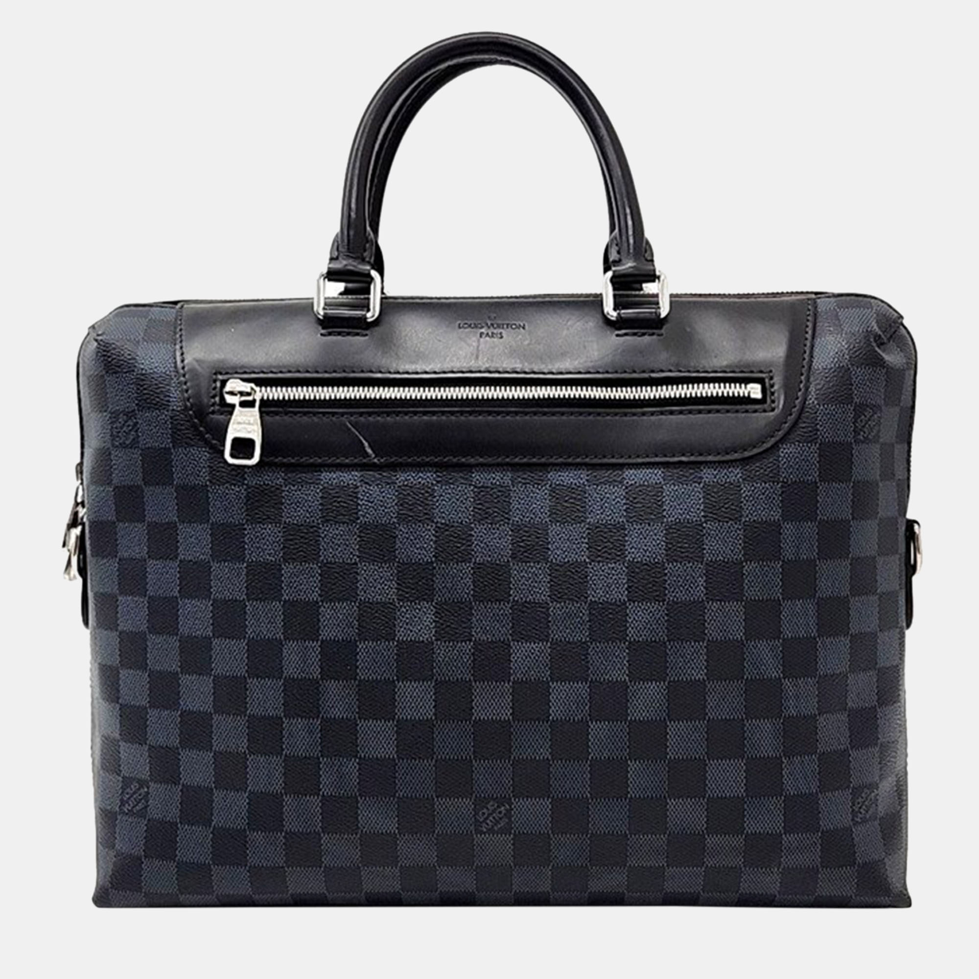 Louis Vuitton Black Damier Graphite Canvas Porte Document Jour Briefcase Bag