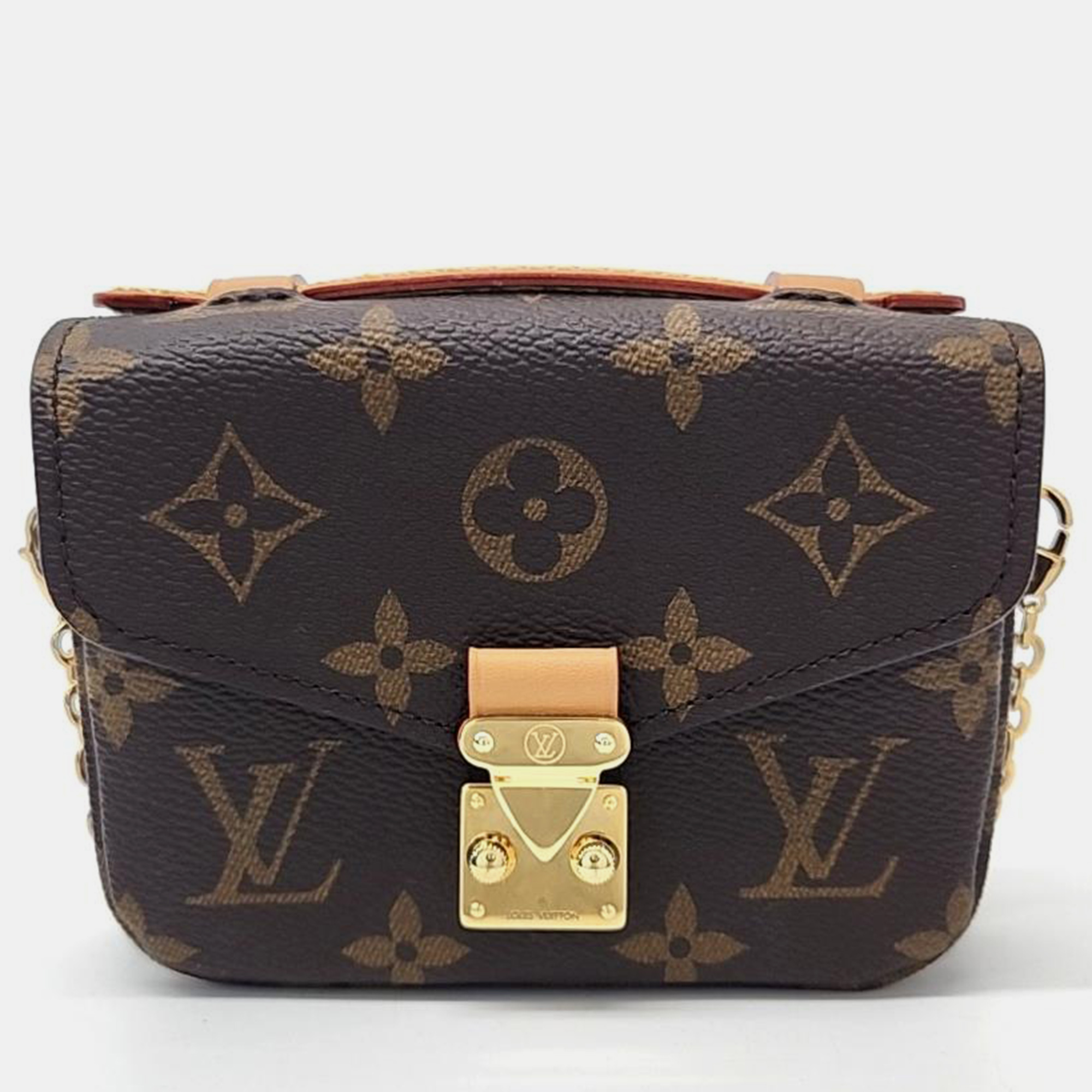 

Louis Vuitton Brown Monogram Canvas Micro Metis Shoulder Bag