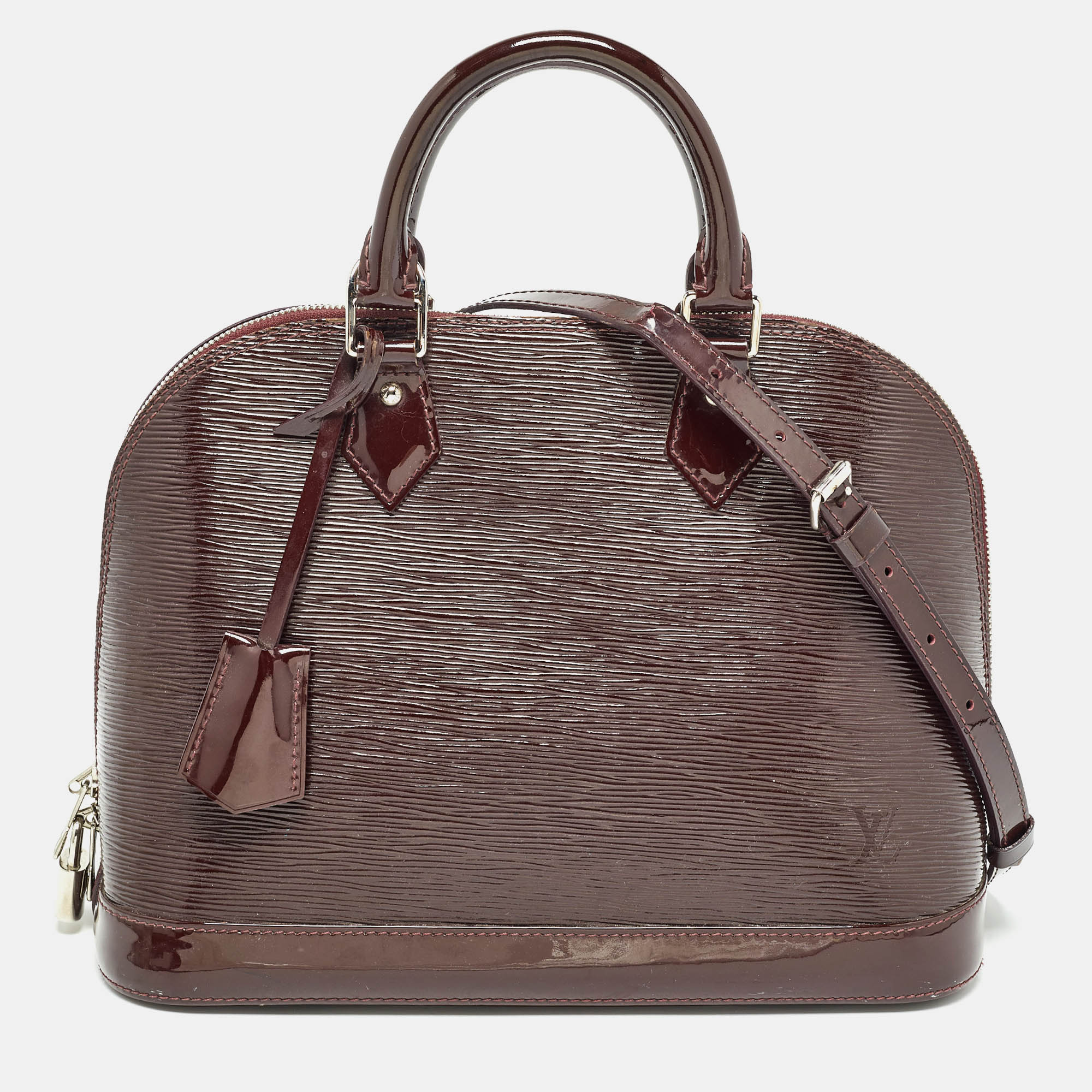 

Louis Vuitton Prune Electric Epi Leather Alma PM Bag, Burgundy