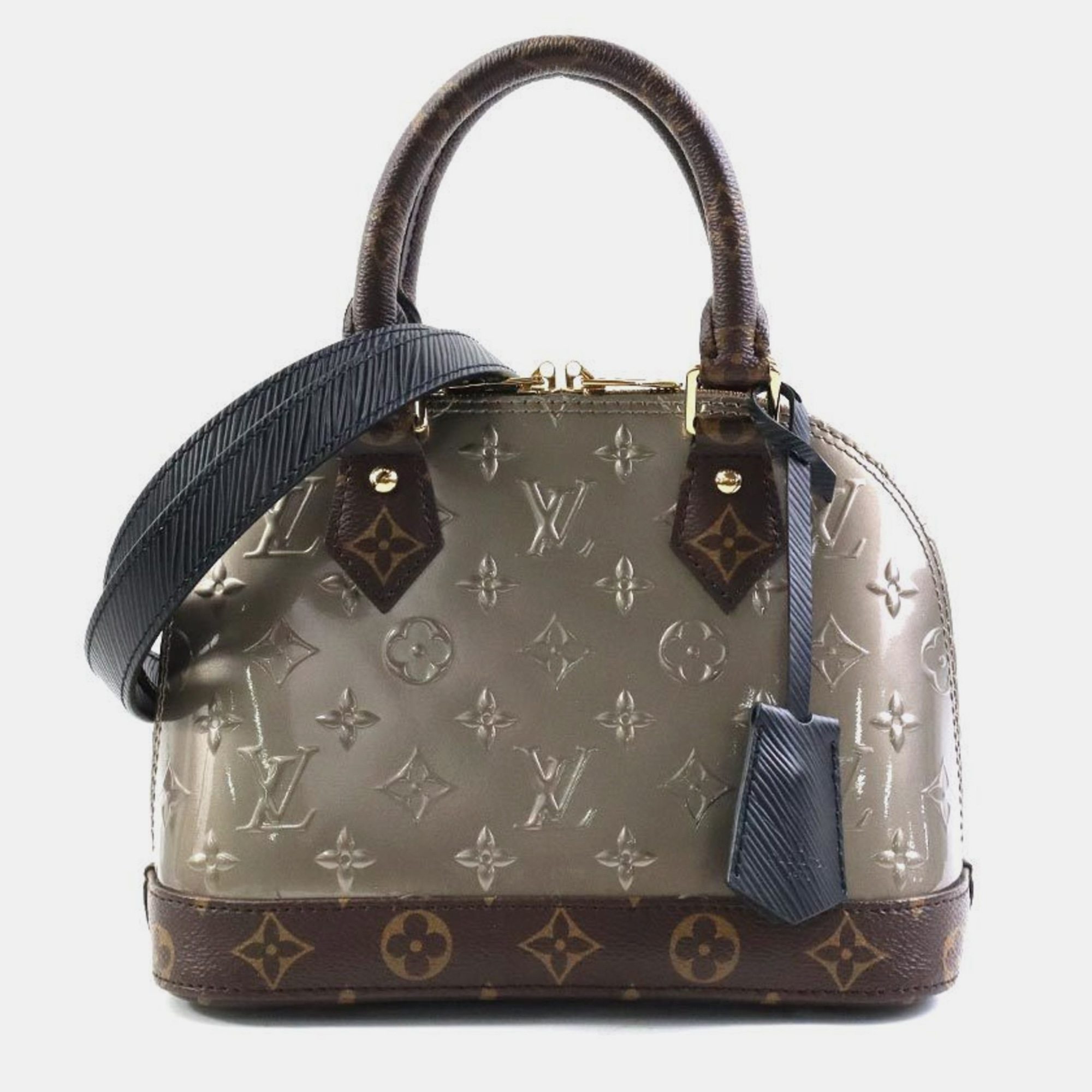 

Louis Vuitton Monogram Vernis with Monogram Canvas and Epi Leather BB Alma Handbag, Brown