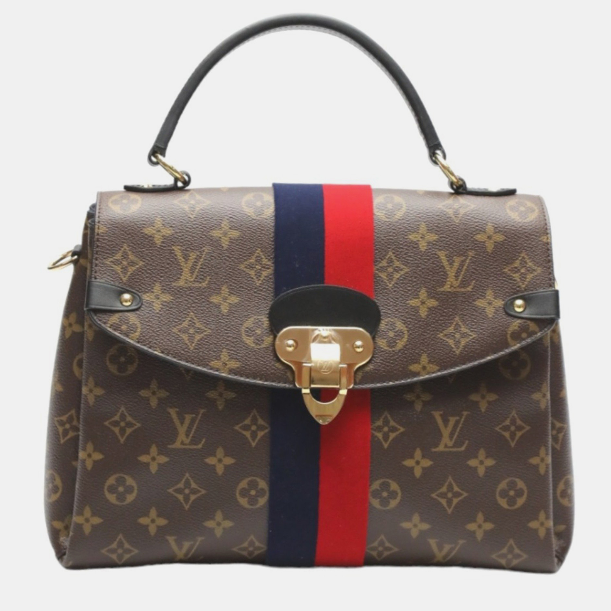 

Louis Vuitton Marine Cherry Monogram Georges MM Shoulder Bag, Brown