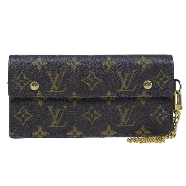Pre Owned Louis Vuitton Monogram Canvas Macassar Continental Wallet