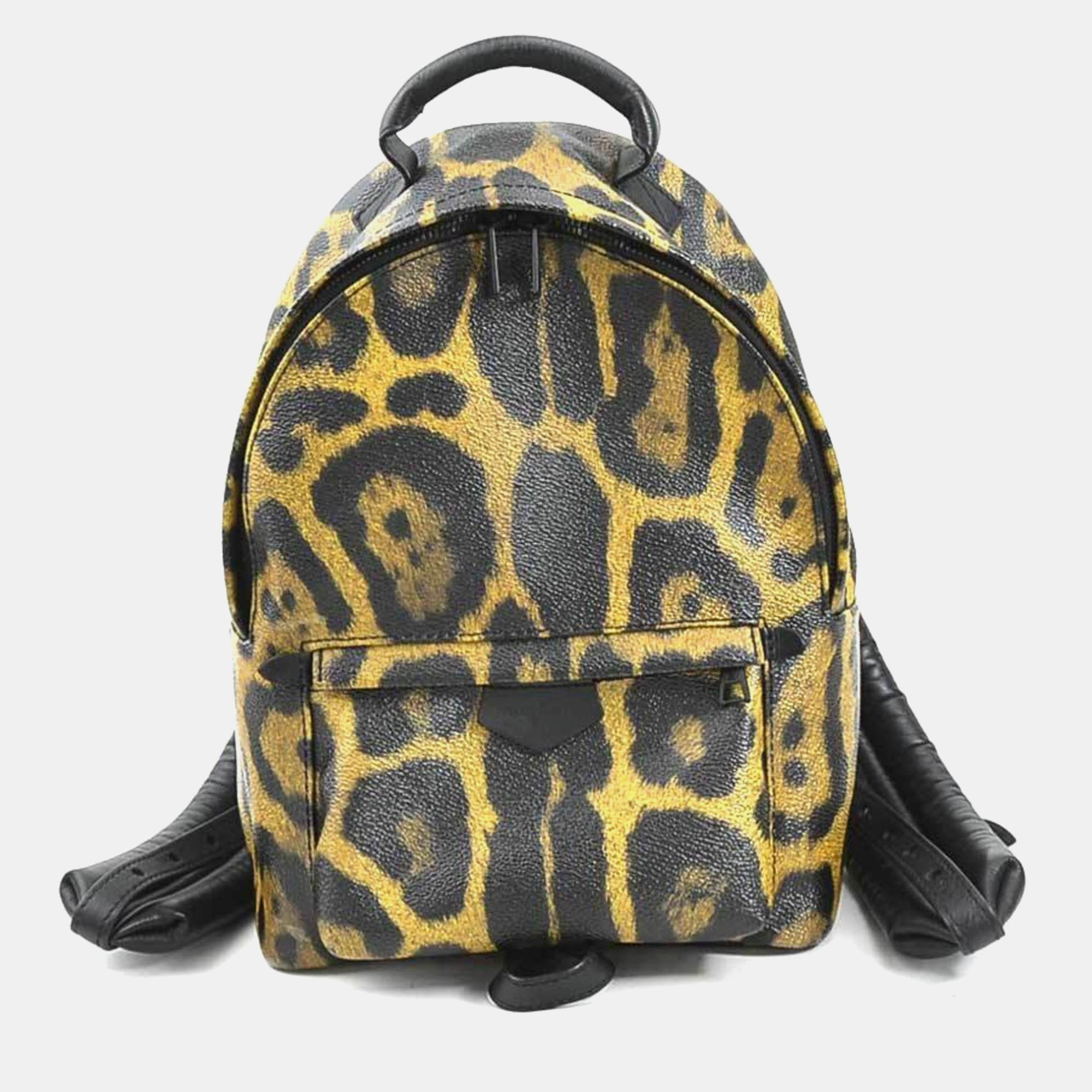 

Louis Vuitton Wild Animal Coated Canvas Palm Springs Backpack PM Bag, Beige
