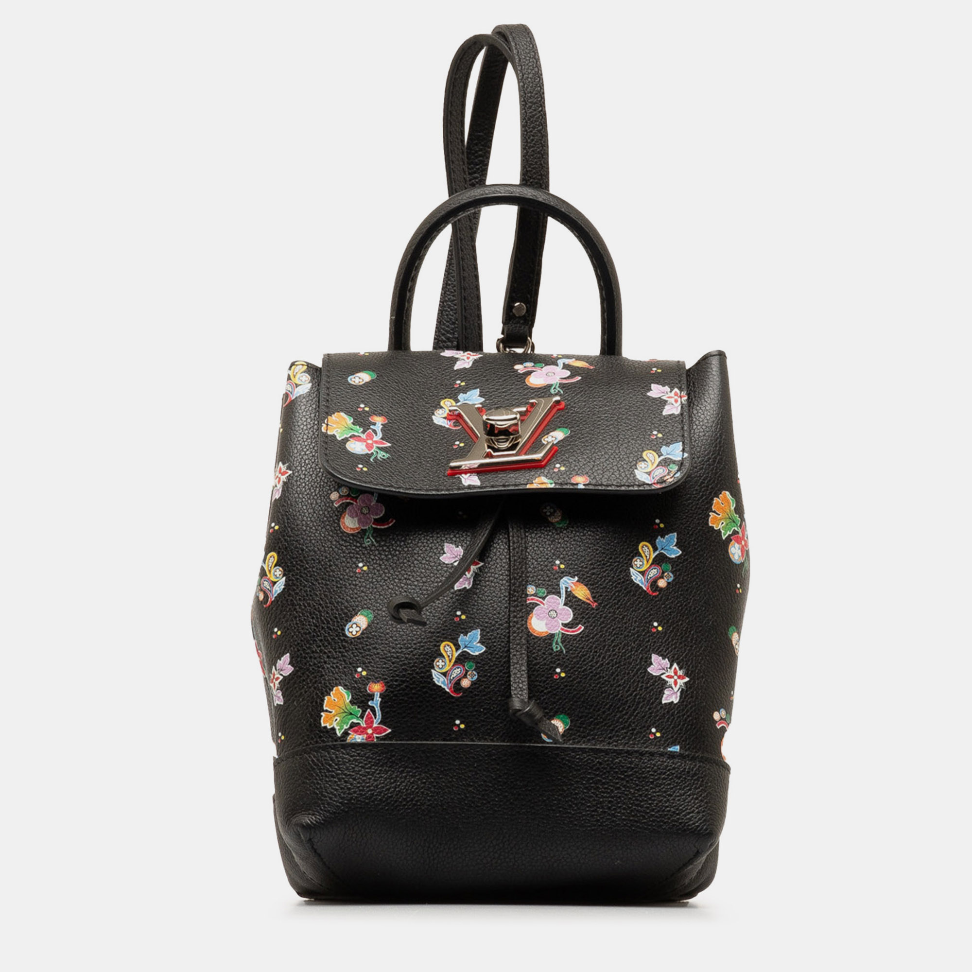 

Louis Vuitton Lockme Floral Backpack, Black