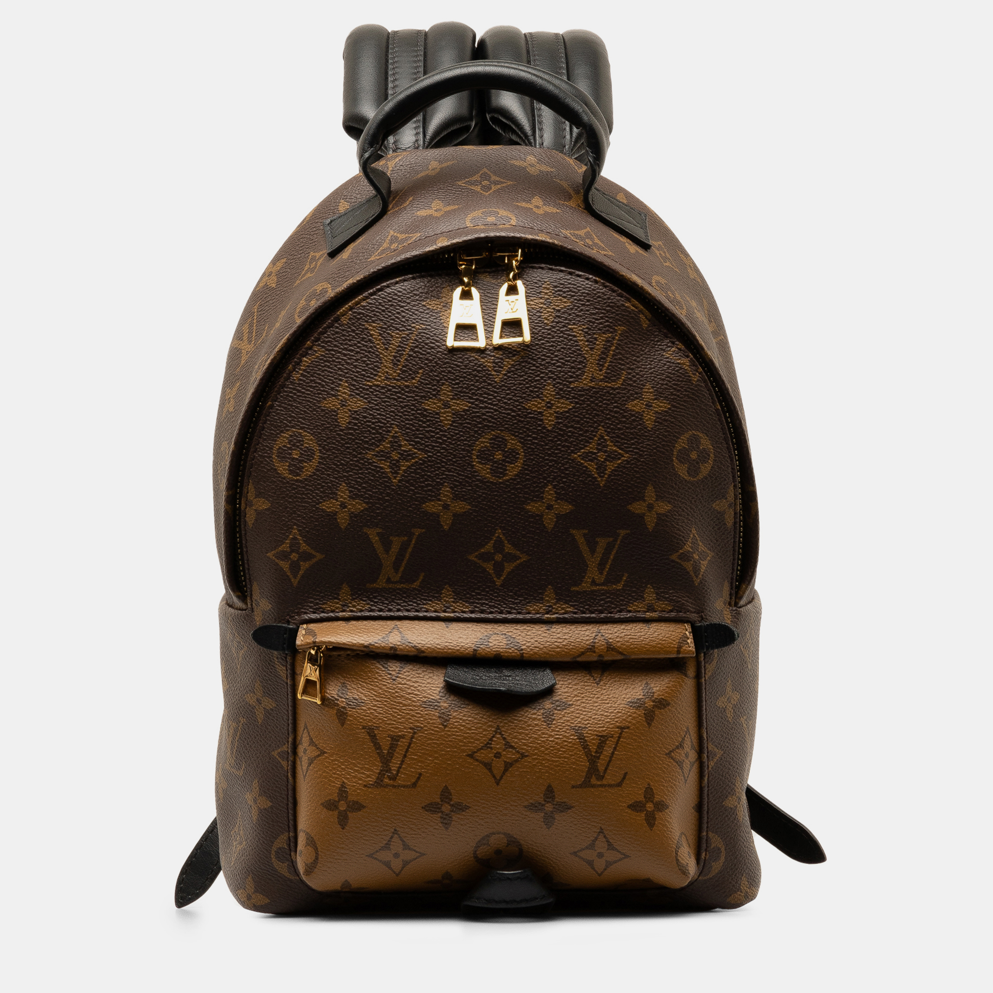 Pre-owned Louis Vuitton Monogram Reverse Palm Springs Pm Backpack In Brown