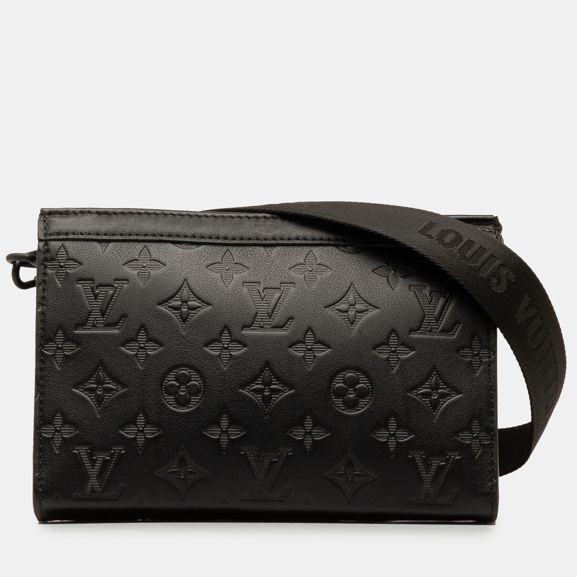 

Louis Vuitton Monogram Shadow Gaston Wearable Wallet, Black