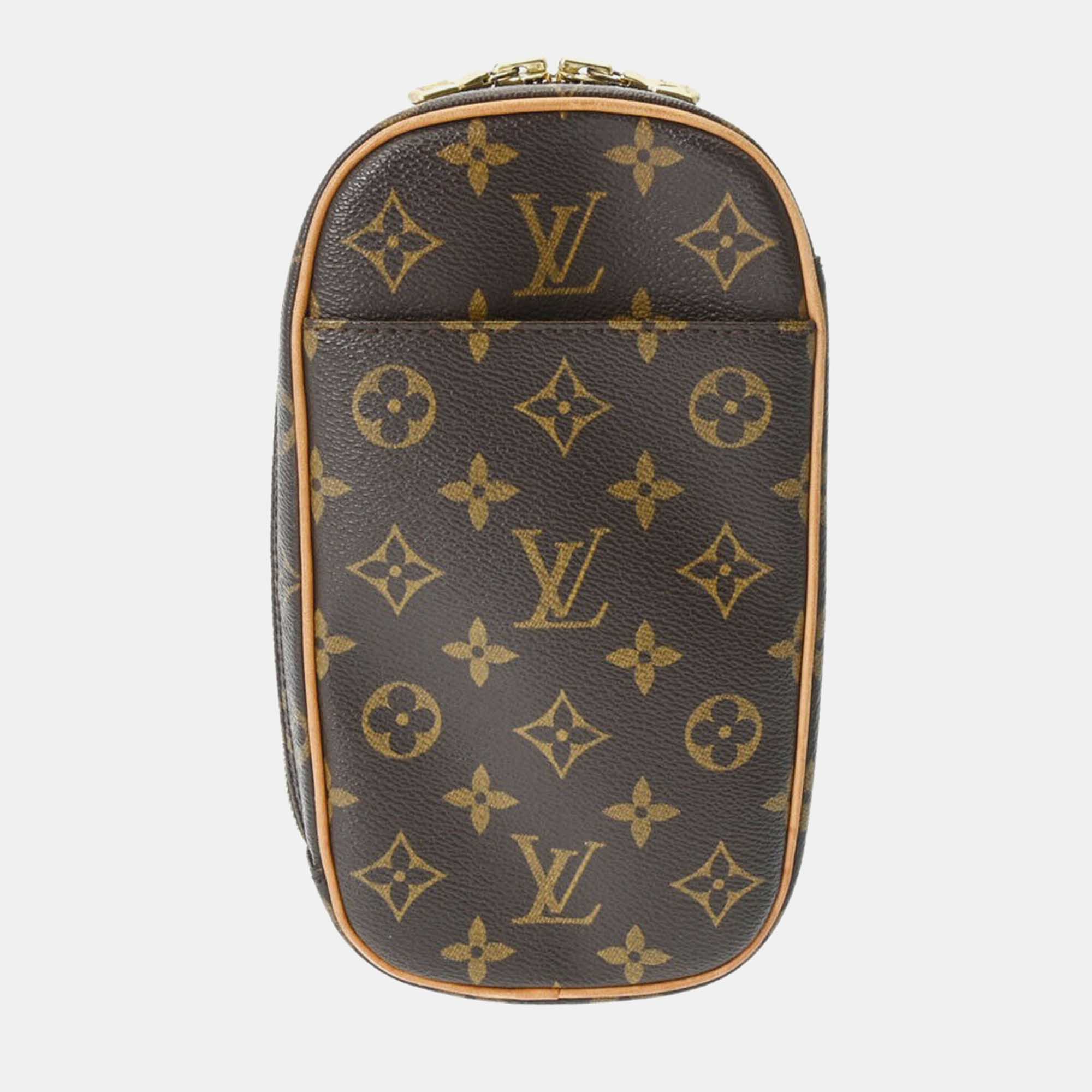 

Louis Vuitton Brown Monogram Canvas Pochette Gange Shoulder Bag