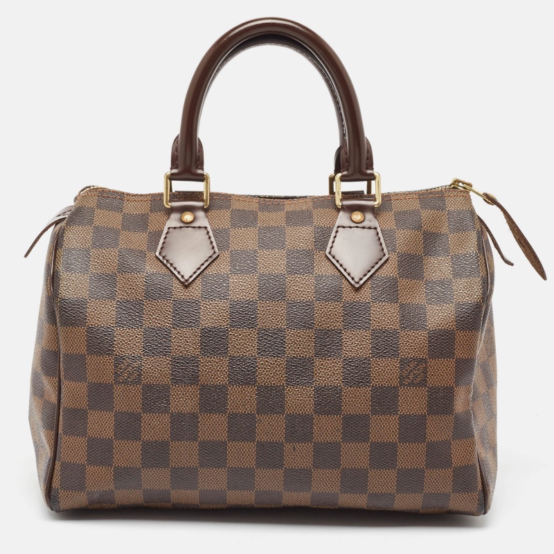 

Louis Vuitton Damier Ebene Canvas Speedy 25 Bag, Brown