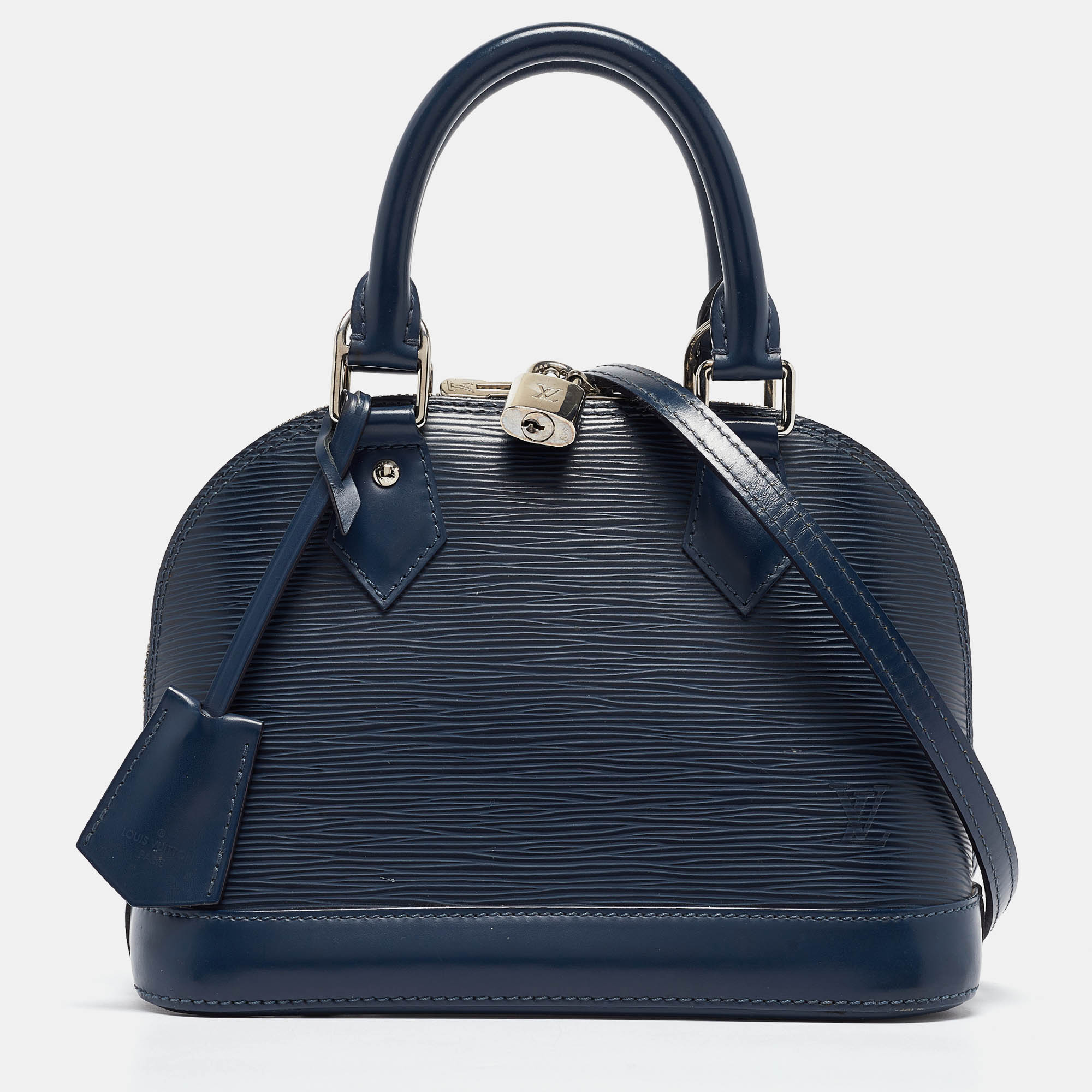

Louis Vuitton Blue Indigo Epi Leather Alma BB Bag