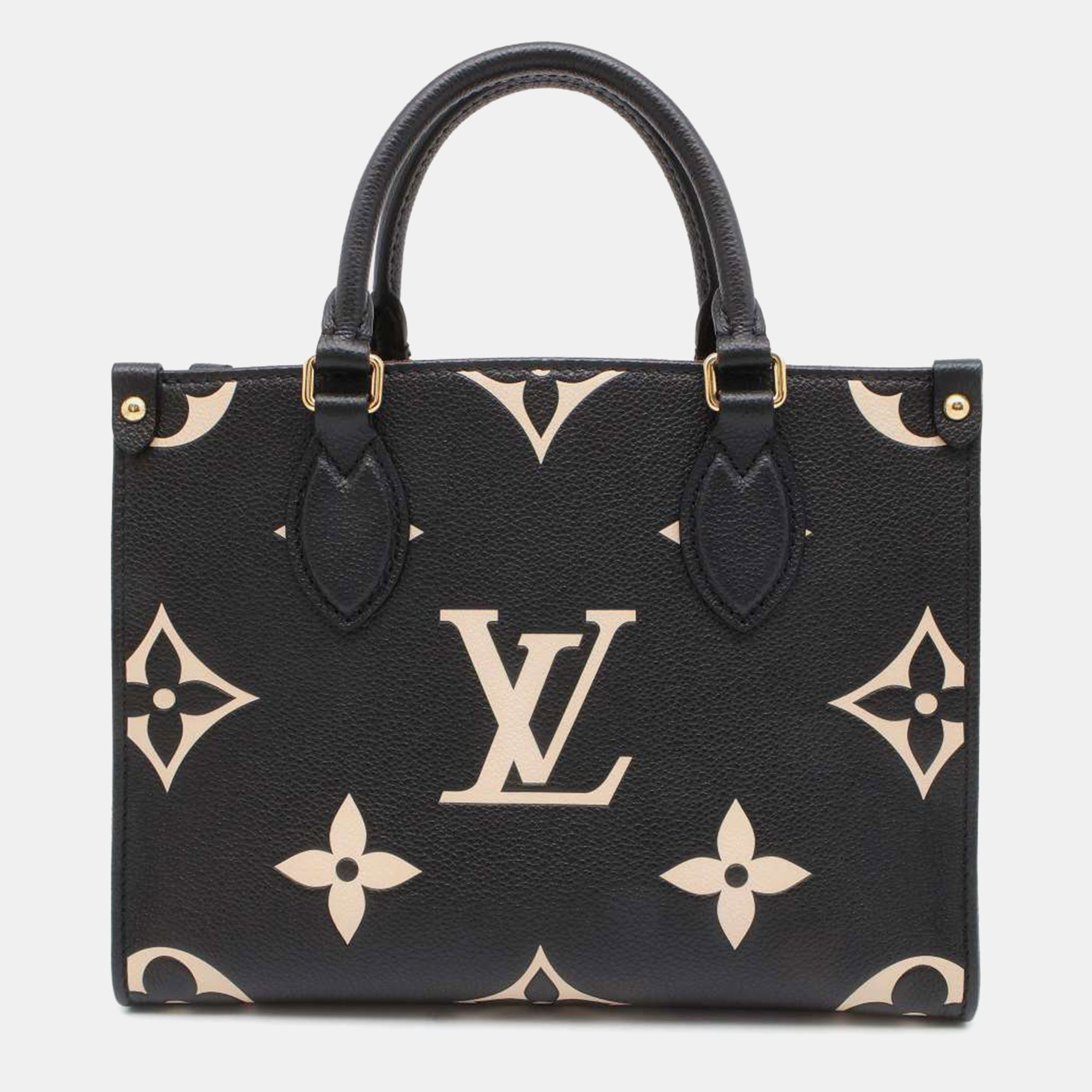 

Louis Vuitton Bicolor Monogram Empreinte Giant OnTheGo PM Bag, Black