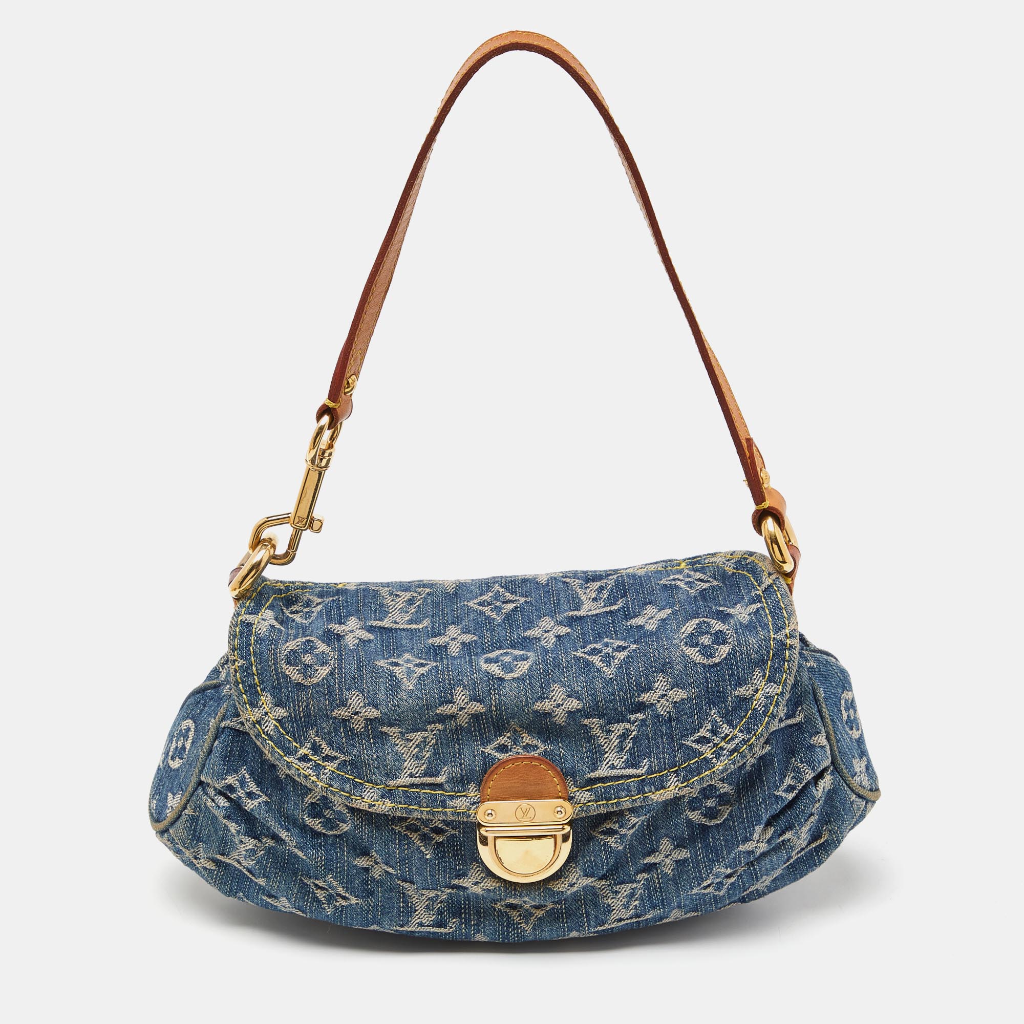 

Louis Vuitton Blue Monogram Denim Mini Pleaty Bag