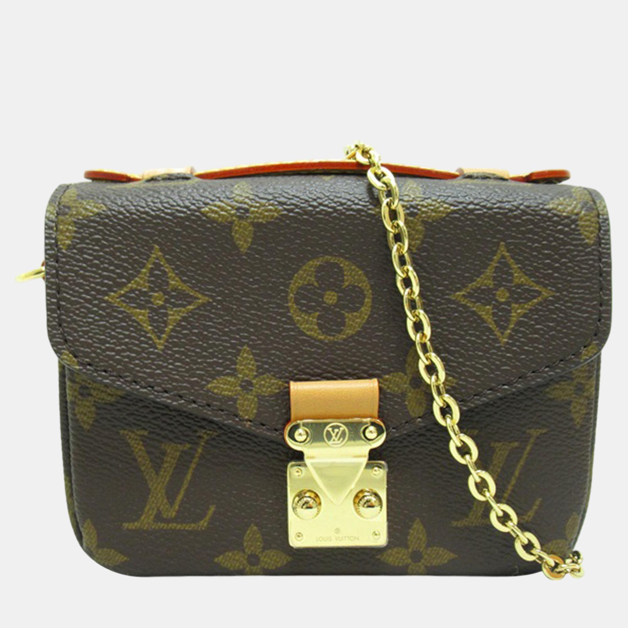 

Louis Vuitton Brown Monogram Micro Metis