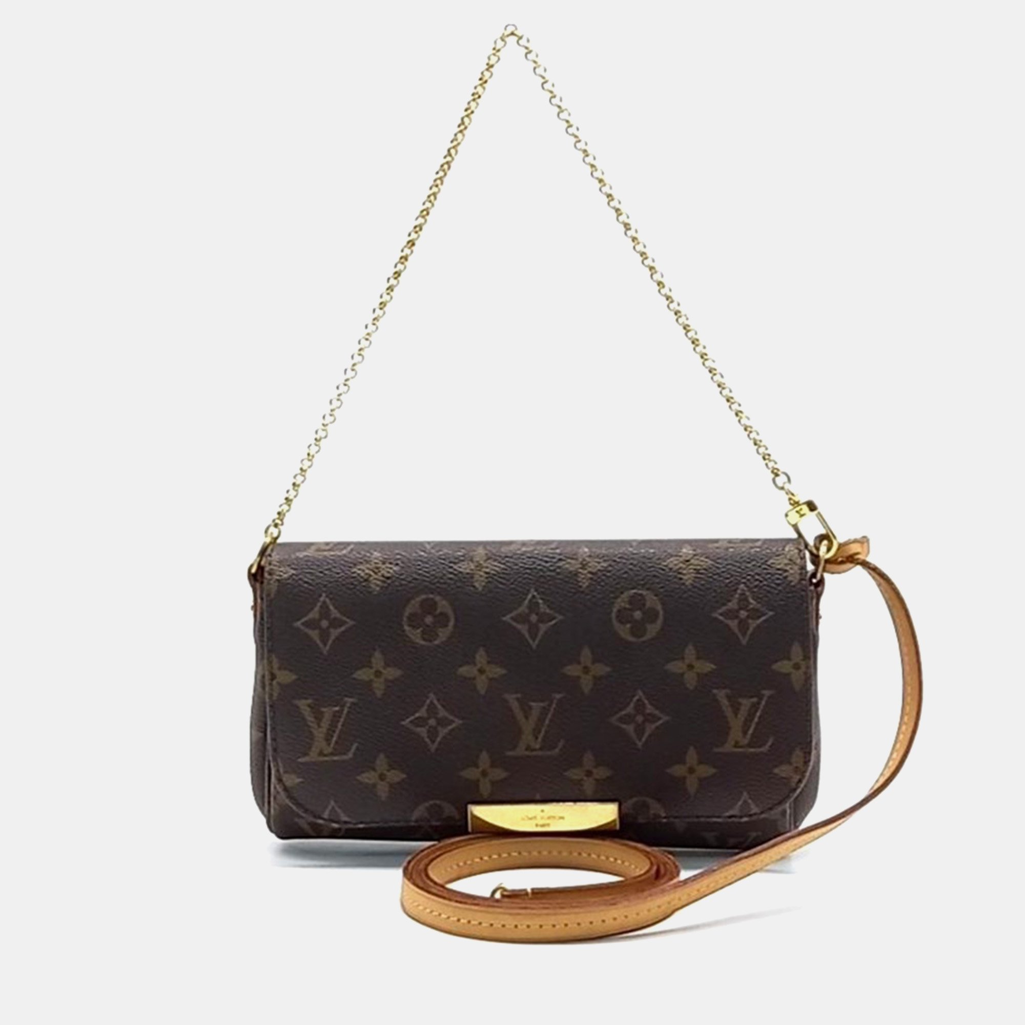 

Louis Vuitton Monogram Favorite PM Handbag, Brown