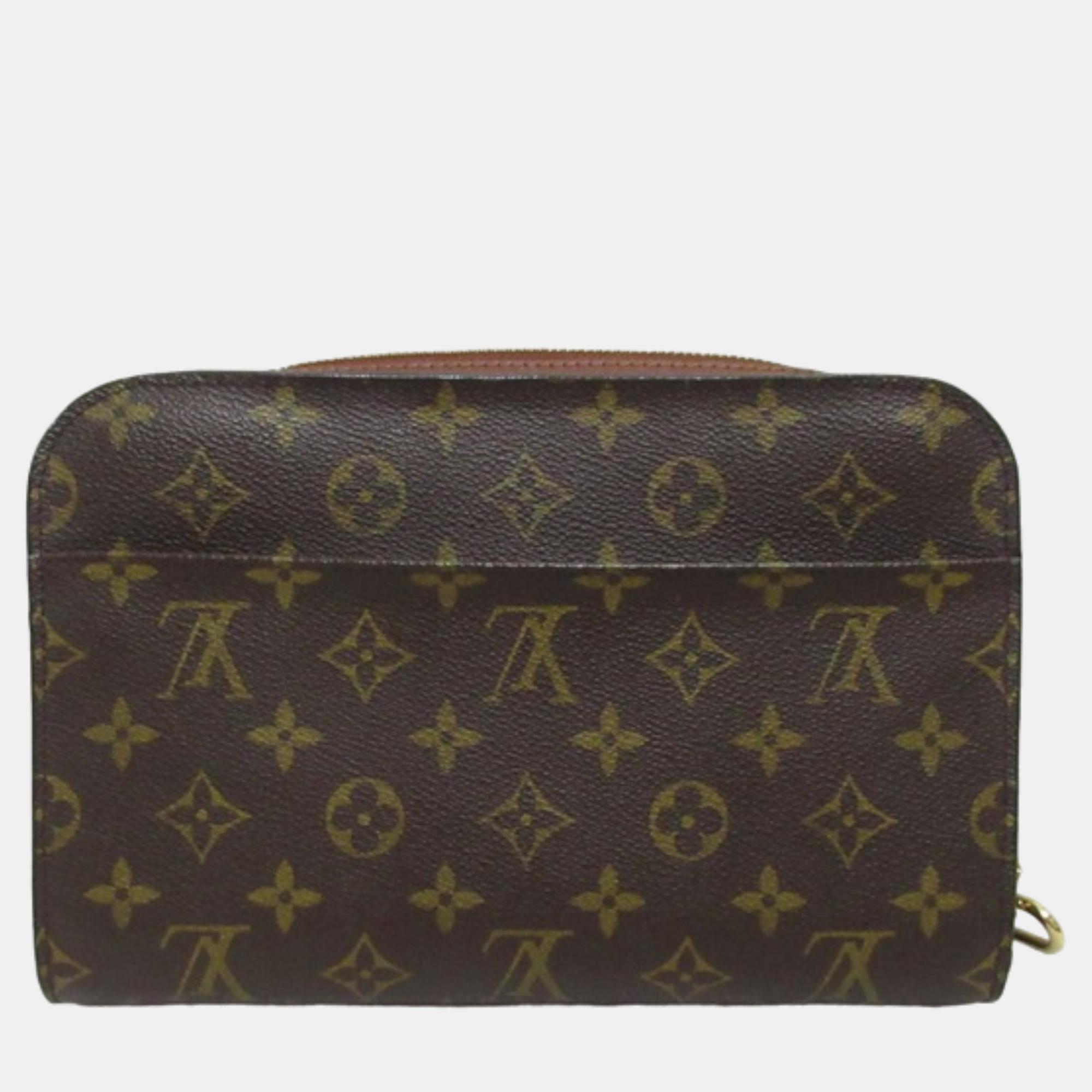 

Louis Vuitton Brown Canvas Orsay Clutch Bag